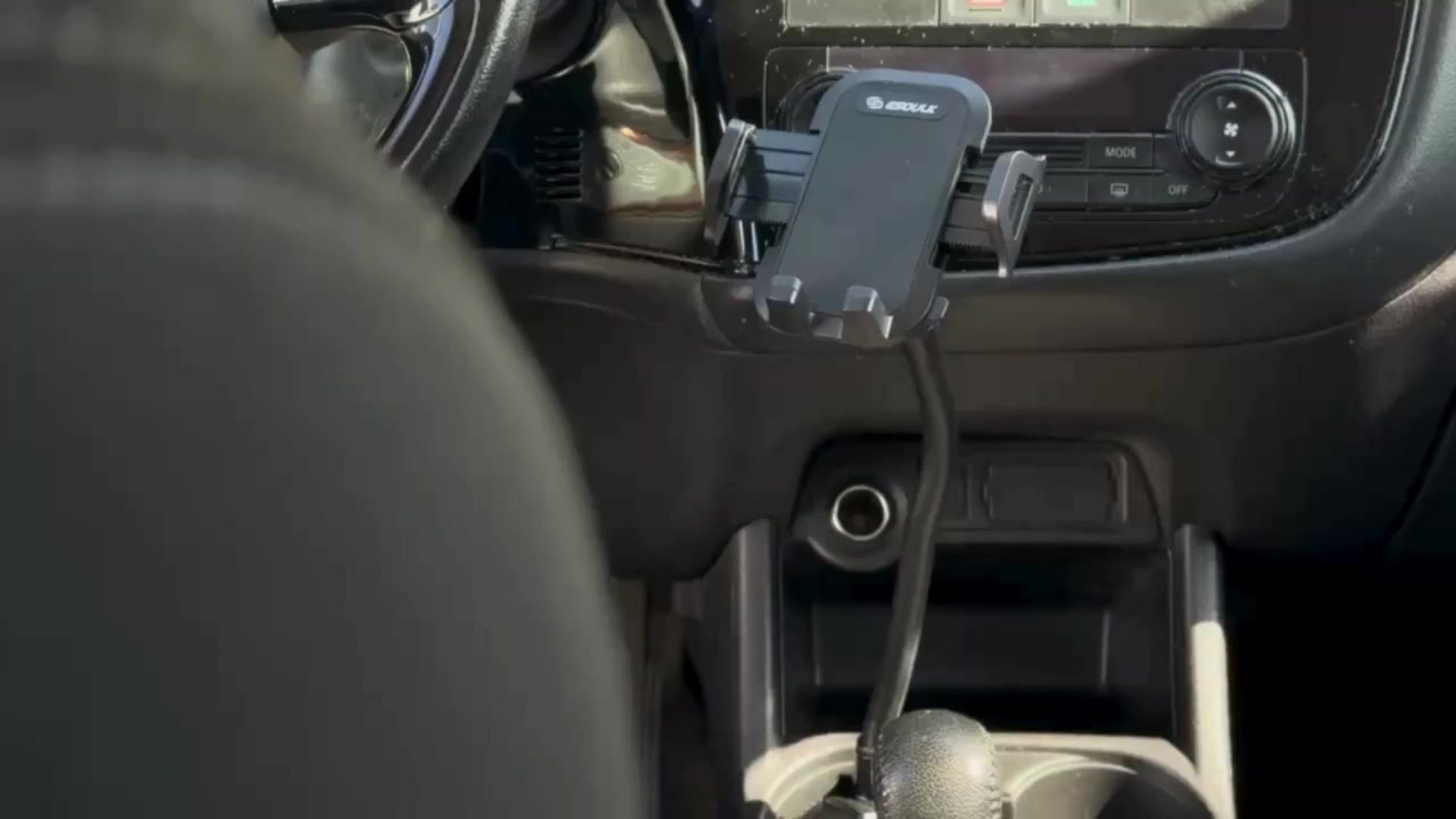 thumbnail video image 2 of Esoulk Cup Holder Car Phone Mount with Flexible Gooseneck, Adjustable Base, 360° Rotation for iPhone & Android, 2 of 9