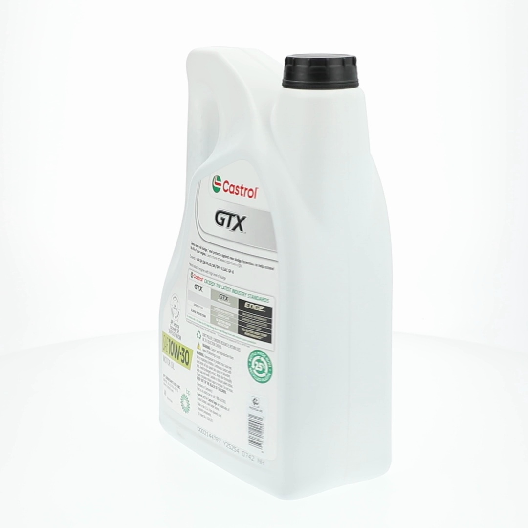 4 pack) Castrol GTX 10W-30 Conventional Motor Oil, 5 Quarts