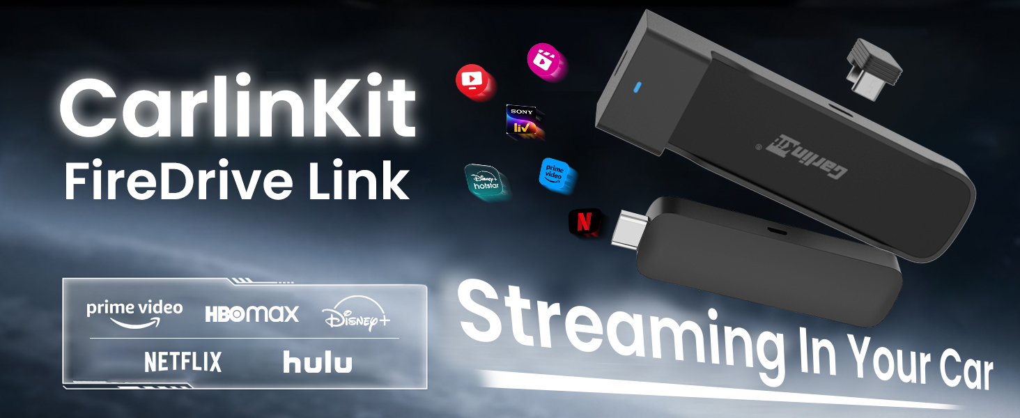 thumbnail video image 2 of Carlinkit FDL HDMI Adapter - Converts Wired CarPlay to HDMI, Stream Audio & Video in Car, Compatible with Fi-re TV Stick, 2 of 11