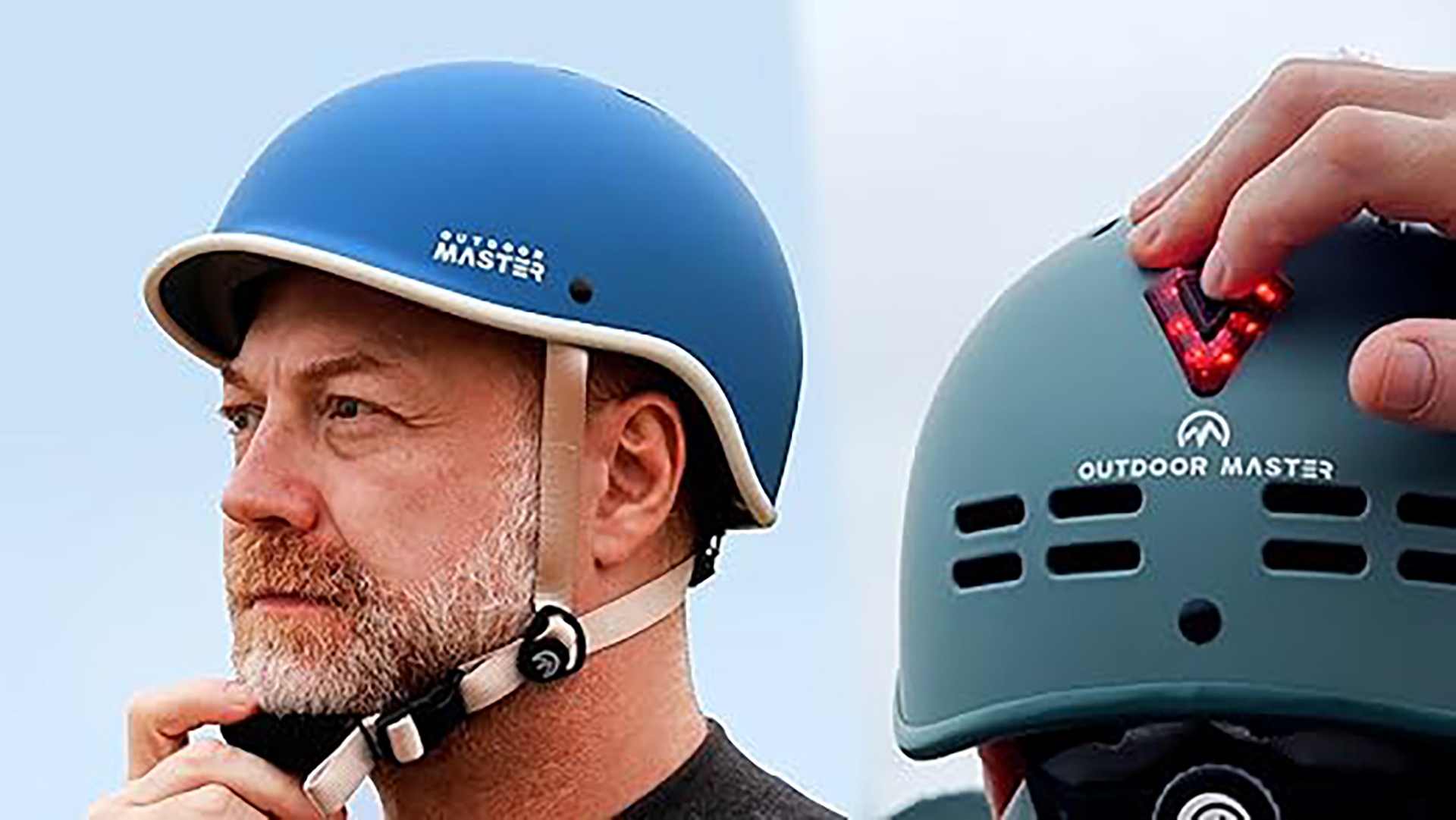 thumbnail video image 2 of OutdoorMaster Bike Helmet for Adults,Adjustable Cycling Helmet with Light for Men & Women - Safety Certified for Bicycle Skateboard Road Bike Skating Roller Commuting Helmet, 2 of 9