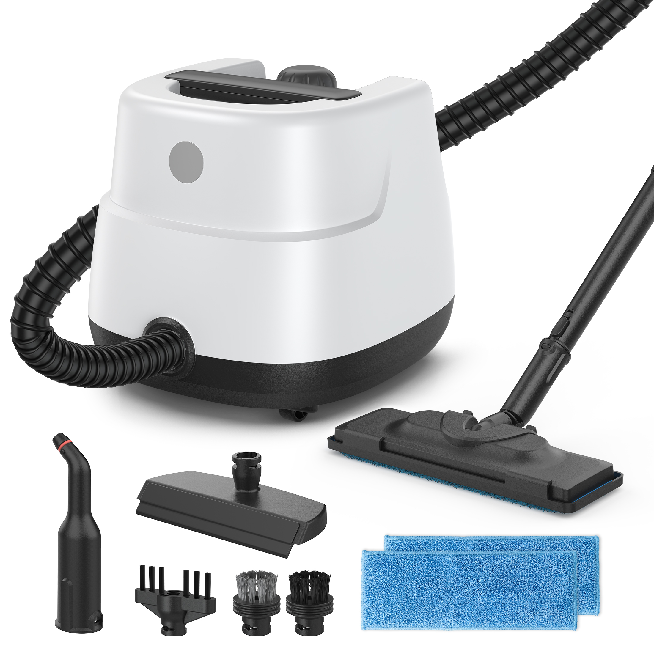 thumbnail video image 2 of Hivroo Steam Cleaner,Multi-Surface Steam for Deep Cleaning Home, Kitchen, Floor, Window, Car Seat, Carpet, Tile, Grout, 2 of 10