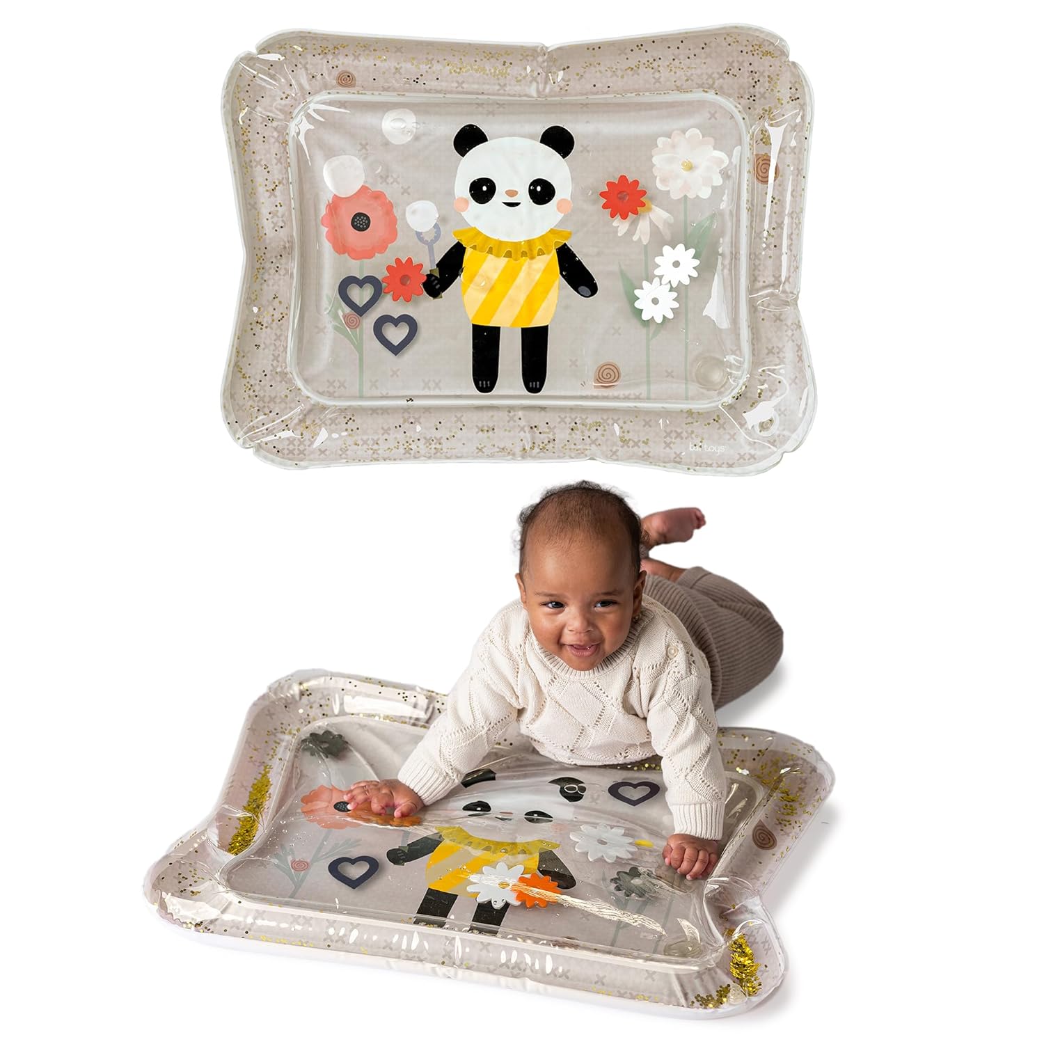 thumbnail video image 2 of Taf Toys Tummy Time Water Mat for Babies - Stimulating Baby Water Play mat, Tummy Time Sensory Mat with Floating Toys -  Tummy Time Play Mat, Premium Water Mat for Babies, Infant Toys, 2 of 7