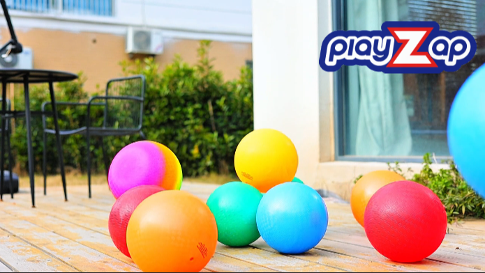 thumbnail video image 2 of PLAYZAP Playground Balls - 8.5 Inch (12-Pack) Kickball Dodgeball Rubber Bouncy Inflatable Balls for Kids Adults, Indoor & Outdoor ball Games, Four Square, Recess, Dodge Ball, Handball W/air Pump, 2 of 9