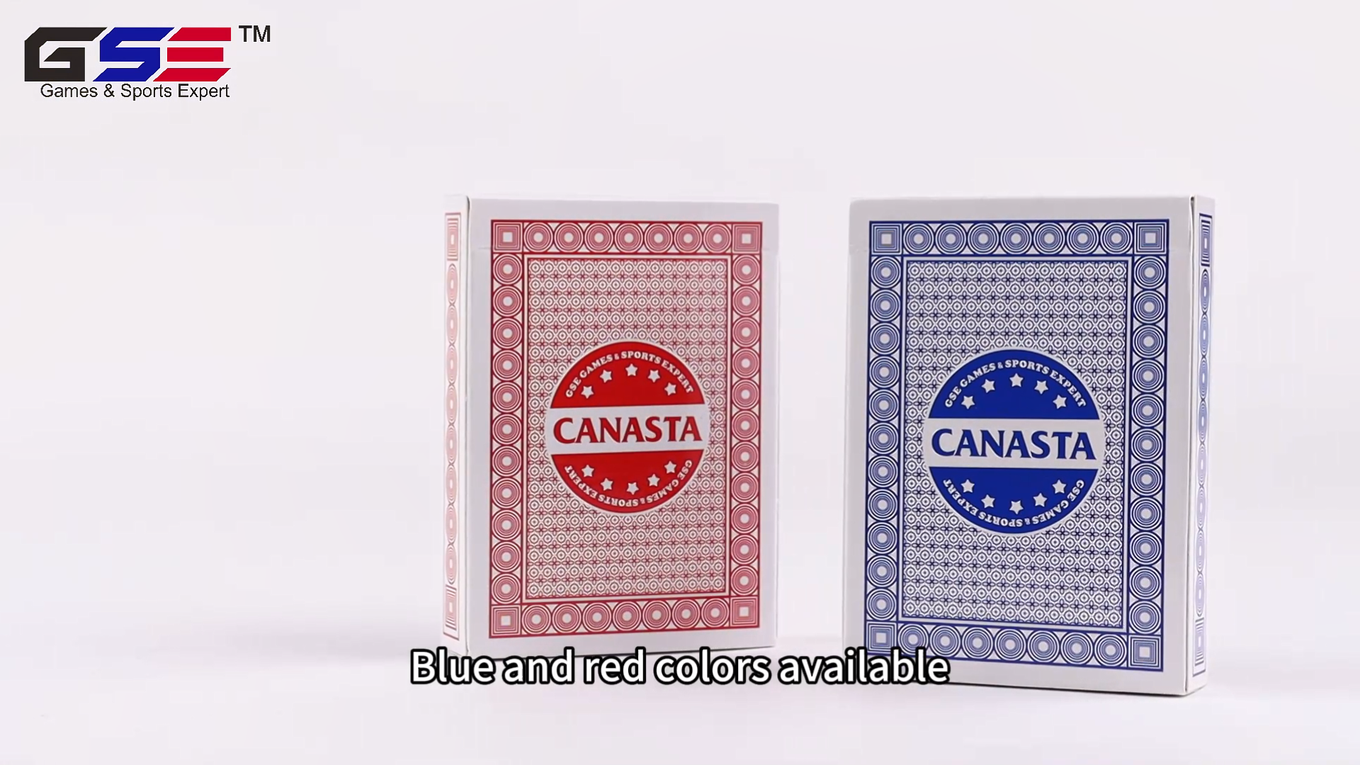 thumbnail video image 2 of GSE Games & Sports Expert 6 Decks Canasta Playing Card Game Set with Point Values. Classical Poker Size Playing Card for Rummy Game, Canasta Card Game, Hand & Foot Card Game (Red), 2 of 7