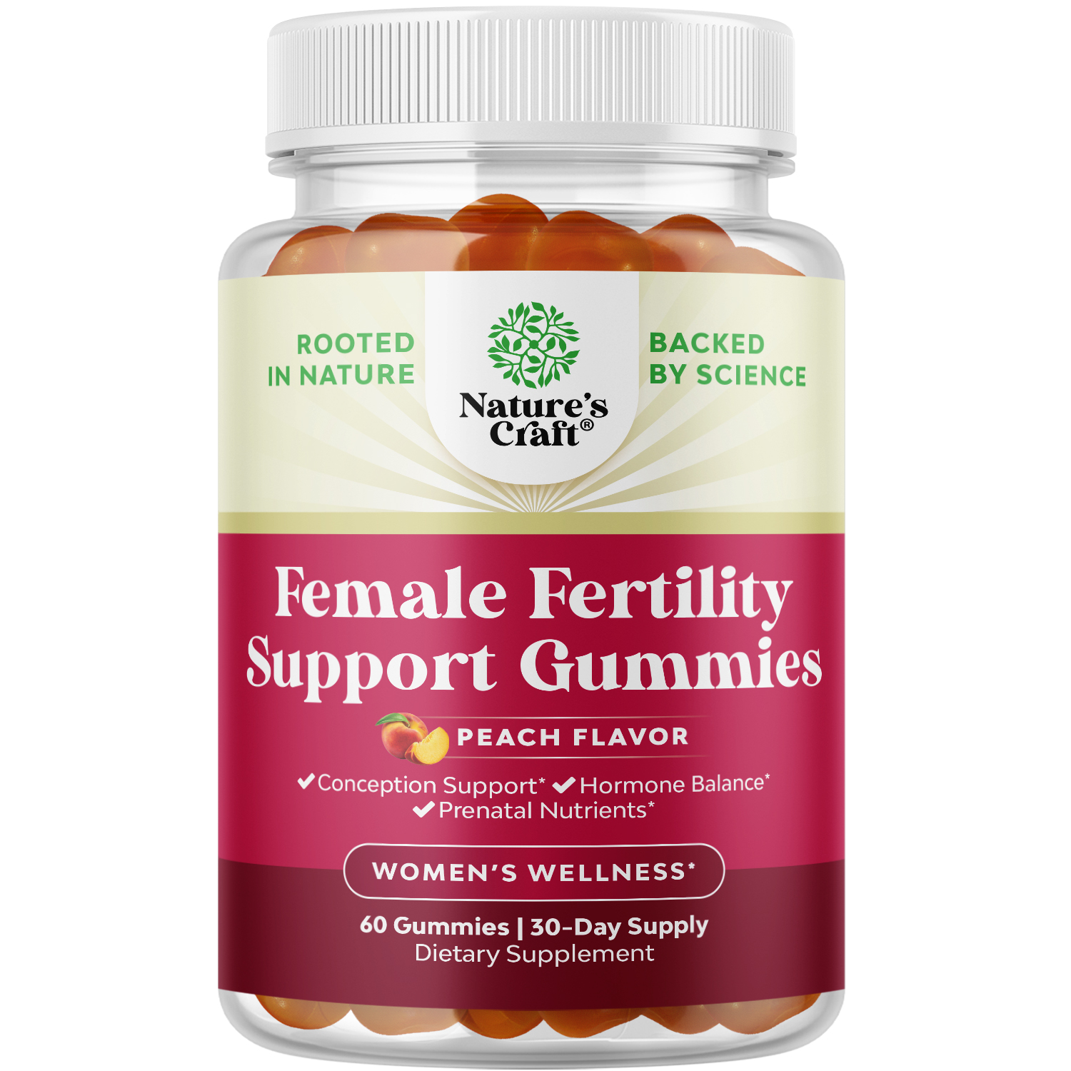thumbnail video image 2 of Fertility Gummies for Women Trying to Conceive - Yummy Gummy Fertility Supplement for Women with Myo-Inositol Folic Acid & Vitex Chasteberry - Vegan Non-GMO & Gluten Free - Juicy Peach - 60 Count, 2 of 12