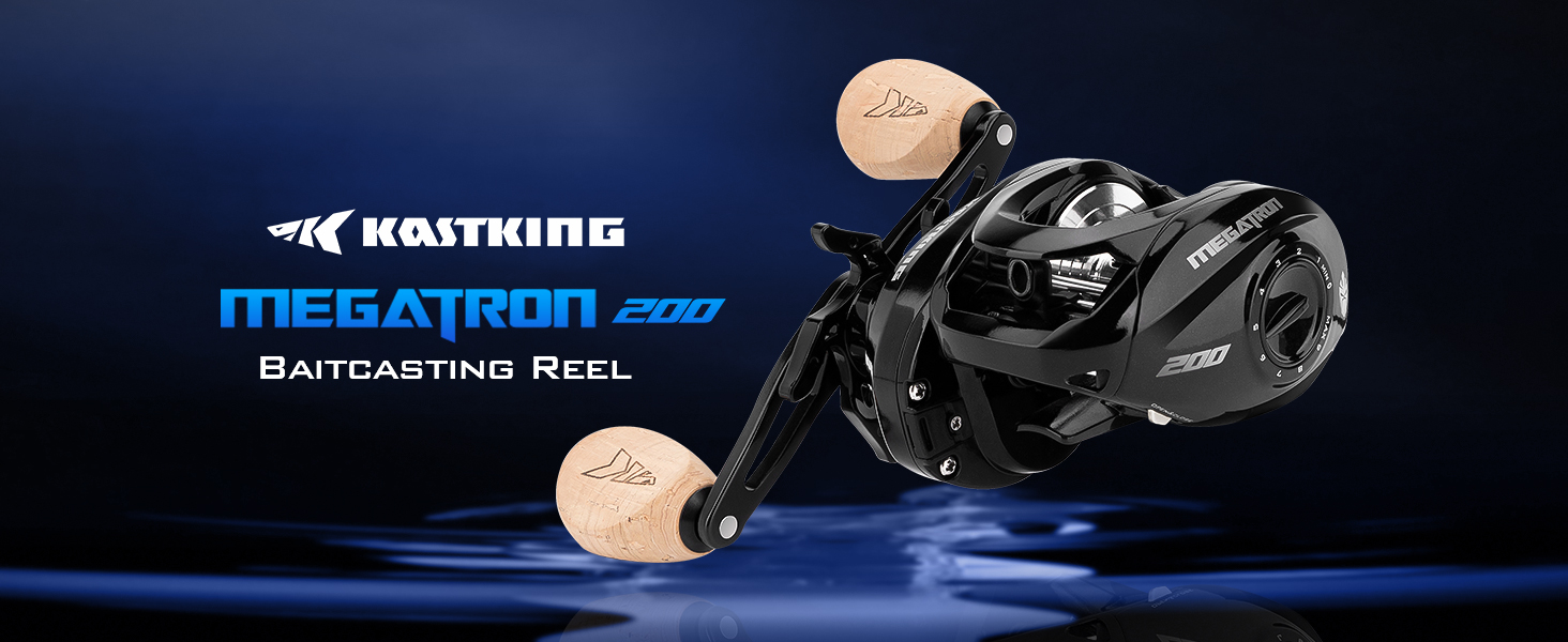 thumbnail video image 2 of KastKing Left Baitcasting Fishing Reel 7+1 Double Shielded Stainless Steel BB,6.4:1 Gear Ratio-Megatron 200, 2 of 11