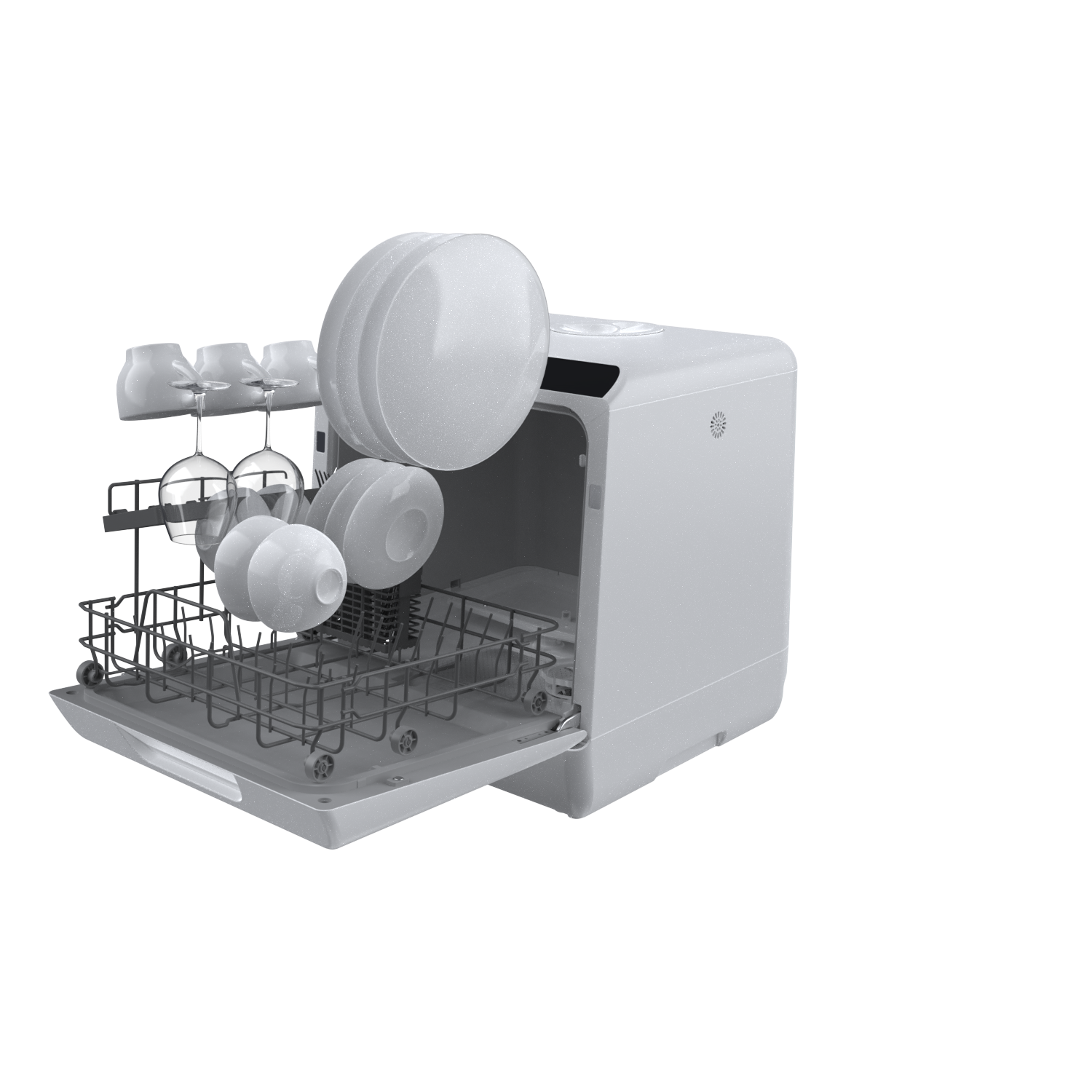 Hermitlux Countertop Dishwasher, Washing Programs Mini