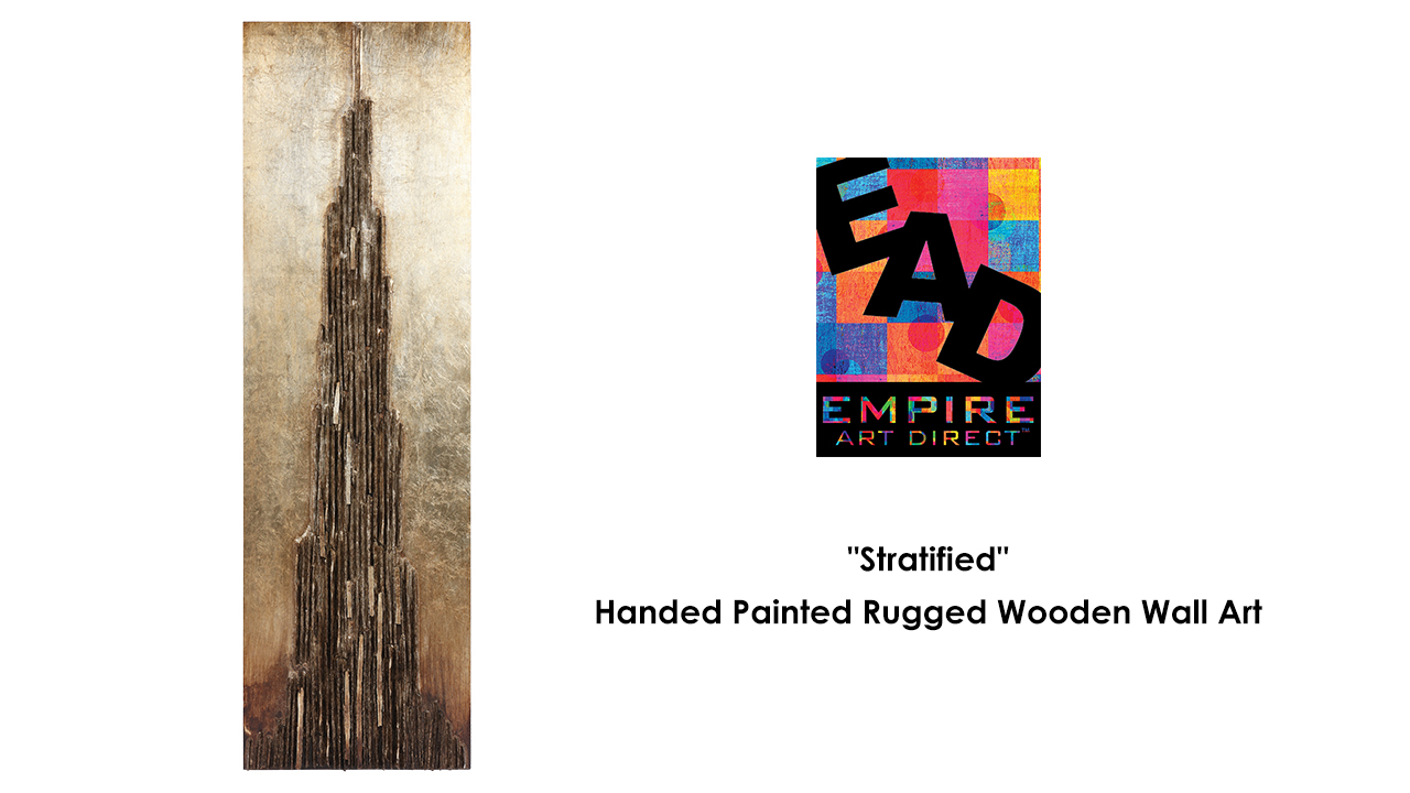 thumbnail video image 2 of Empire Art Direct "Stratified" Handed Painted Rugged Wooden Wall Art, 2 of 8