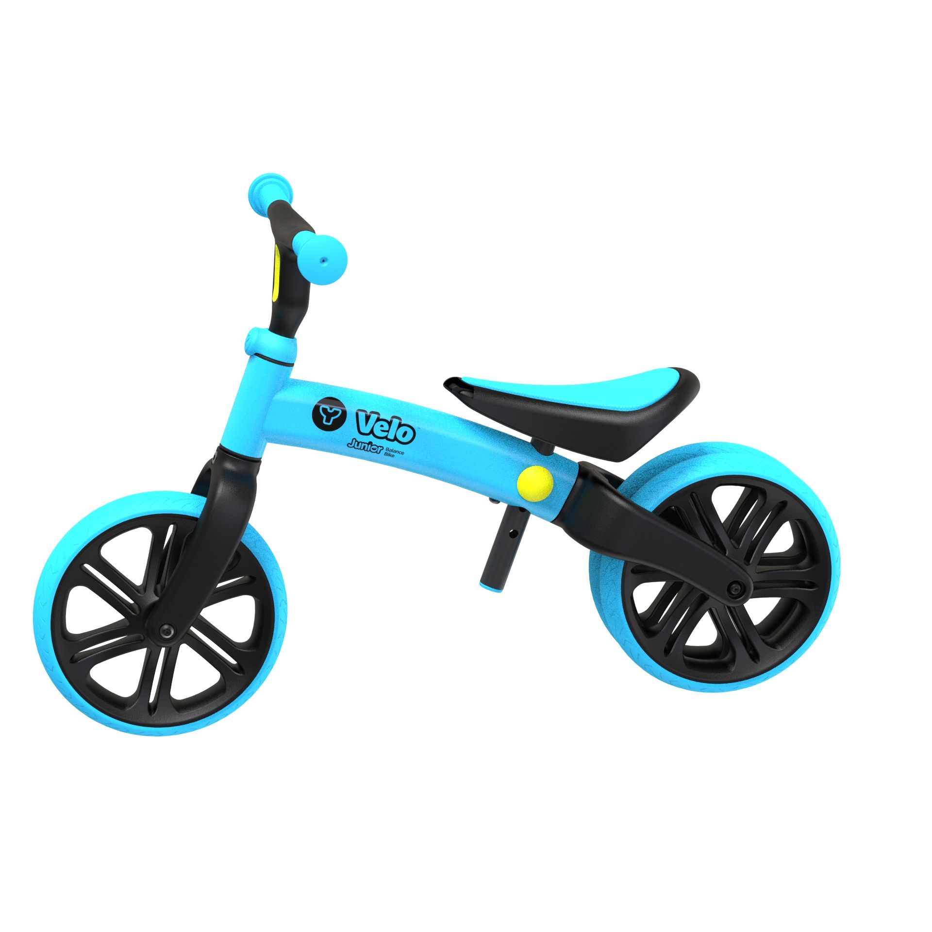 Yvolution Velo Toddler Balance Bike 9 Wheel Blue Boys and Girls