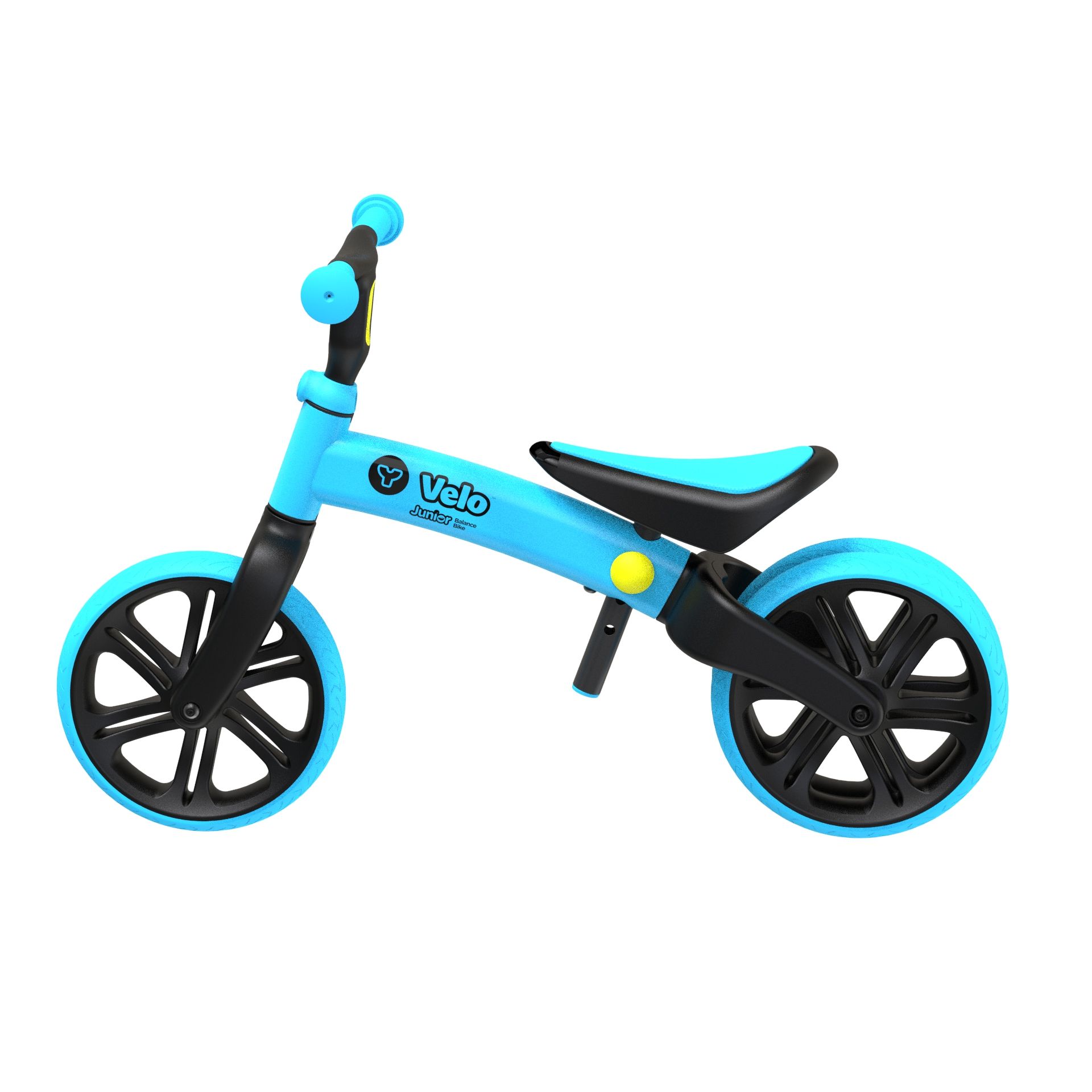 Yvolution Velo Toddler Balance Bike 9 Wheel Blue Boys and Girls