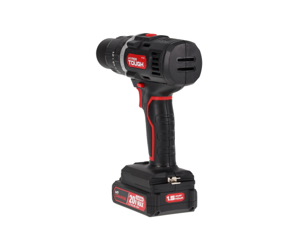 Hyper Tough 20V Max Lithium Ion Cordless Hammer Drill 1 2 inch