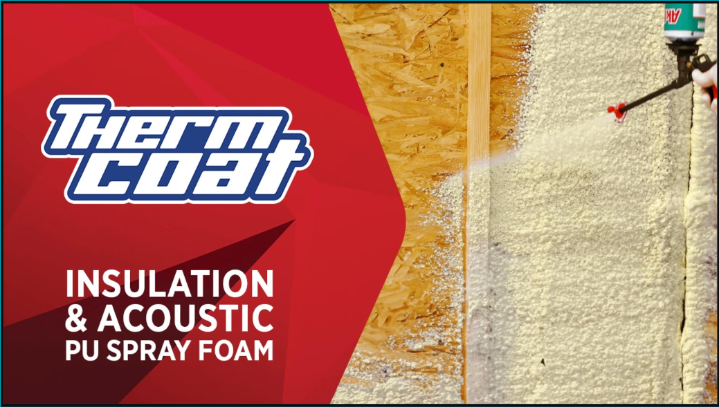 thumbnail video image 2 of Akfix Thermcoat Thermal & Acoustic Closed Cell Spray Foam Insulation Kit - Fire Rated, R-5.66 per Inch, 120 Board Feet - 6 Pack Set, 2 of 5