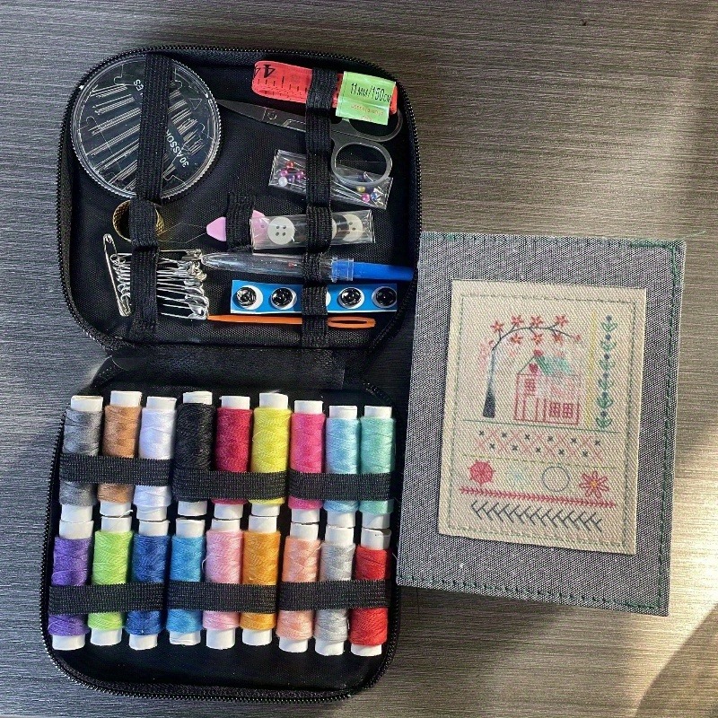 thumbnail video image 2 of 2 Pcs Embroidery Stitch Book Kit - Portable Flip Book Embroidery Practice Book, Beginner Embroidery Book with Sewing Supplies, Ideal Embroidery Learning Kit for Craft Lovers and Craft Kit for Adults, 2 of 9