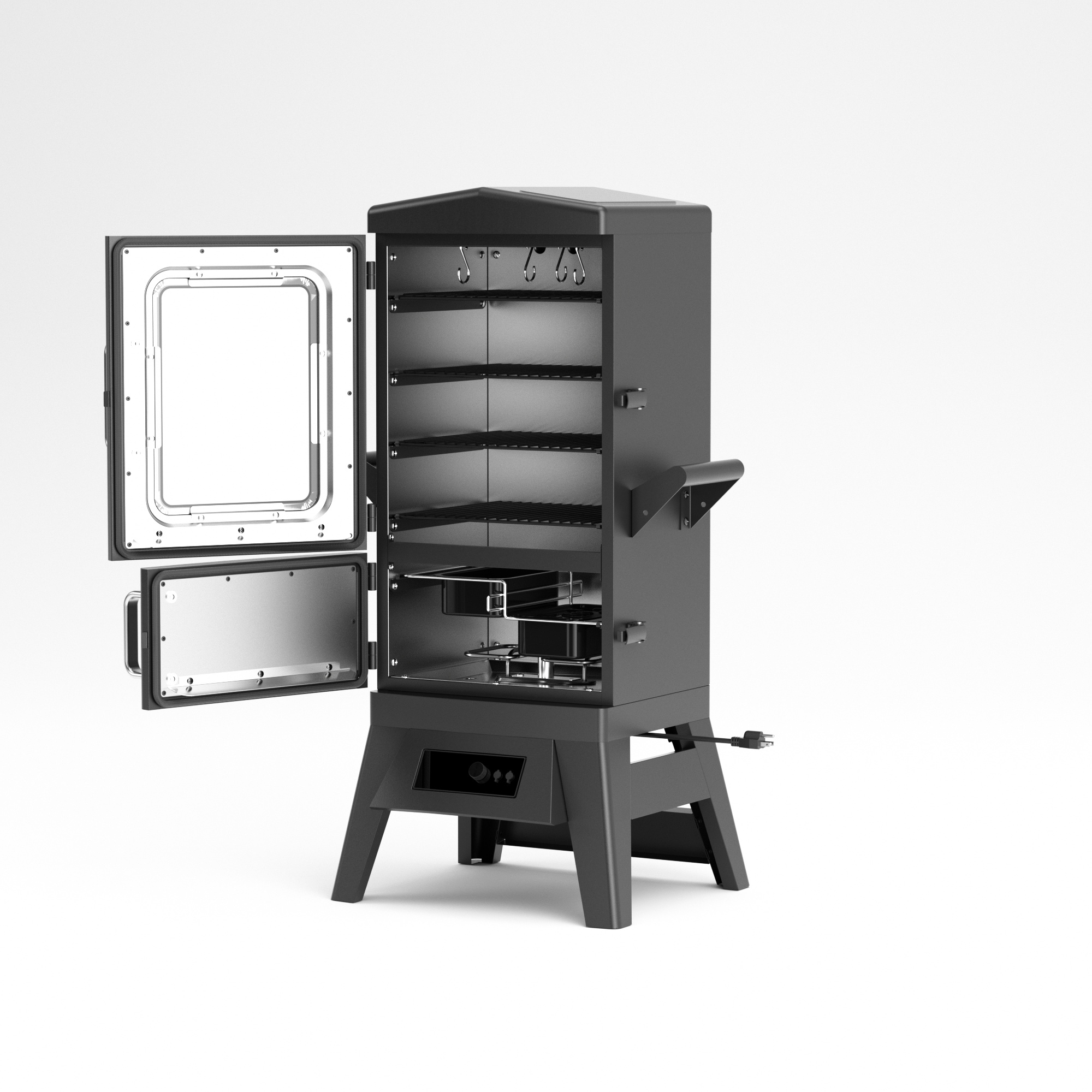 JXXM, Electric Smoker Grill, Black, 40