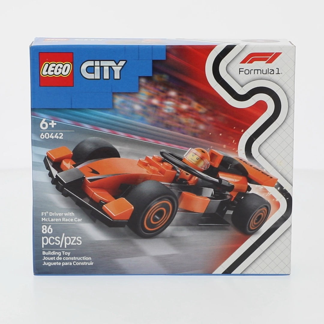 LEGO, F1 Driver with McLaren Race Car, 60442 Model Car Kit for