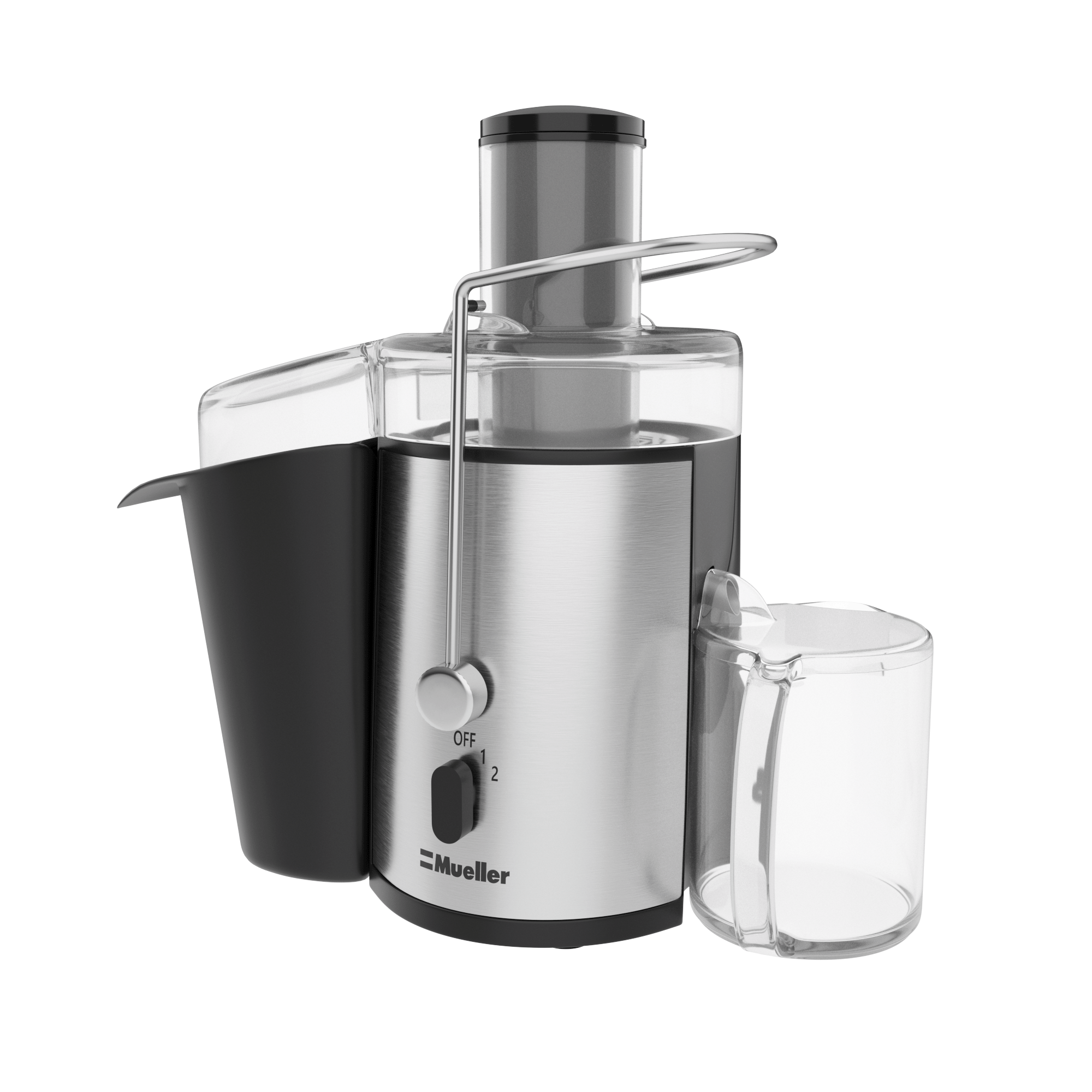 Mueller Austria Juicer Ultra 1100W Power, Easy Clean Extractor Press  Centrifugal Juicing Machine, Wide 3 Feed Chute for Whole Fruit Vegetable,  Anti-drip, High Quality, BPA-Free, Large, Silver (powers on) Auction