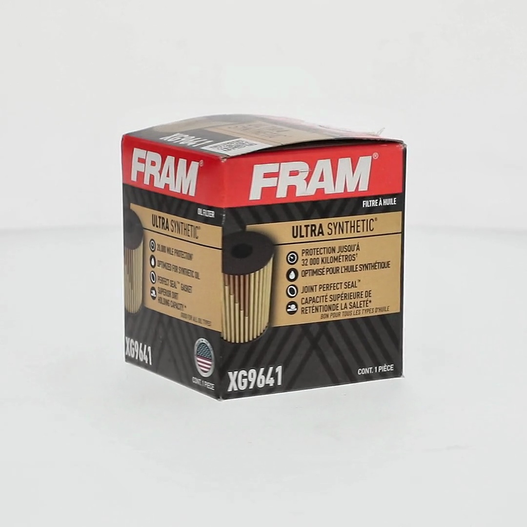 FRAM Ultra Synthetic Oil Filter XG9641, 20,000 Mile Capacity for