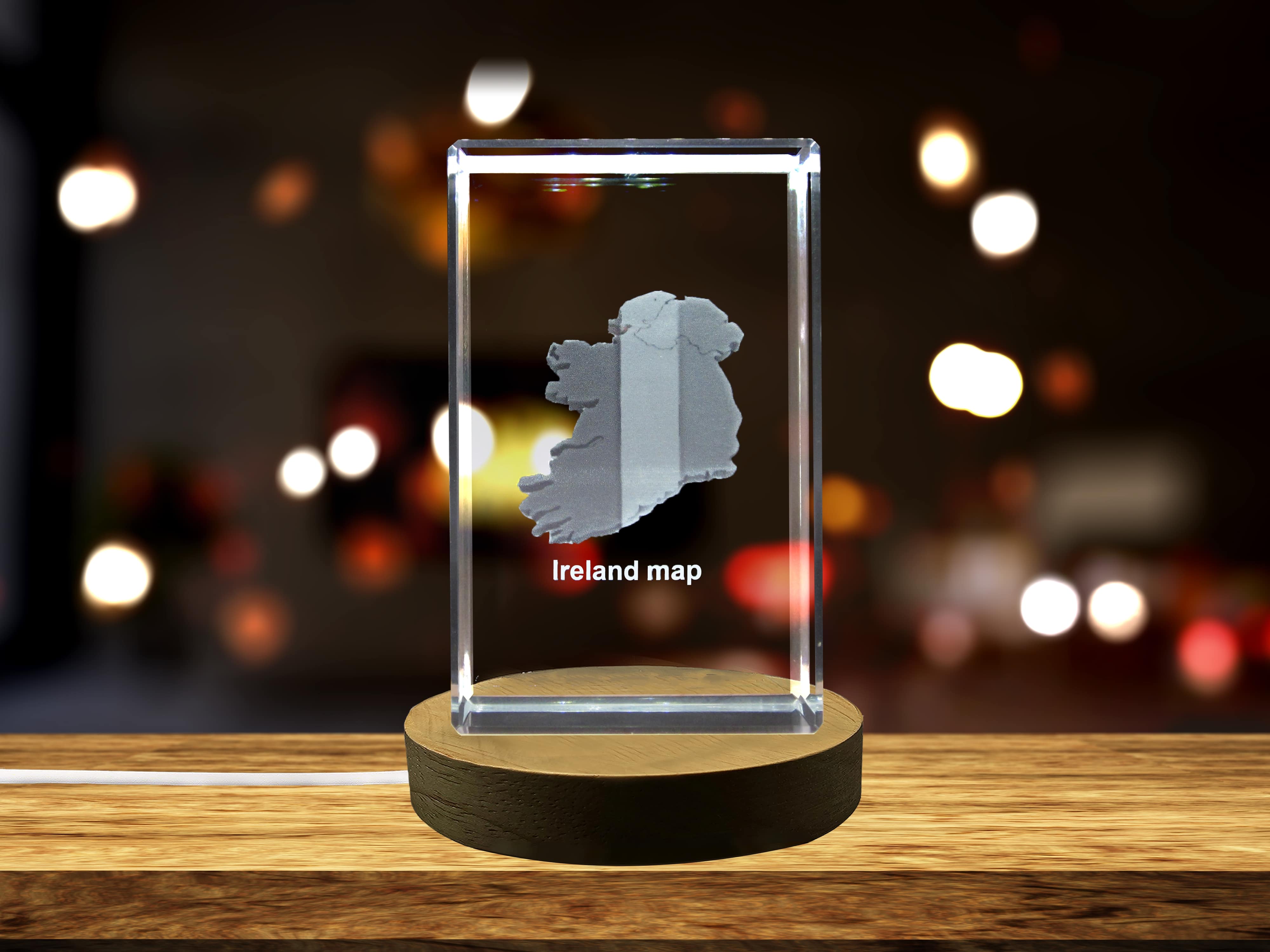 thumbnail video image 2 of Ireland 3D Engraved Crystal 3D Engraved Crystal Keepsake/Gift/Decor/Collectible/Souvenir, 2 of 6