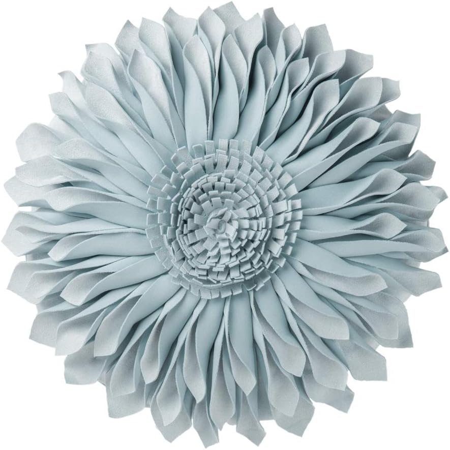 thumbnail video image 2 of JWH 3D Round Handmade Decorative Suede Sunflower Throw Pillows with Insert for Sofa Couch Bed Bedroom Home 12inch Winter Sky, 2 of 10