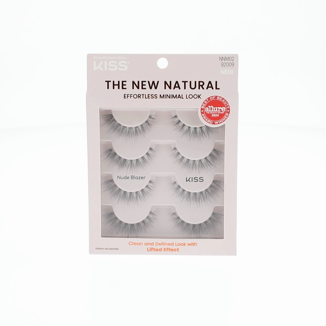 NA06　メイクBOX4個 Kiss, False Eyelashes, 4 Pairs, Natural Volume Full Strip