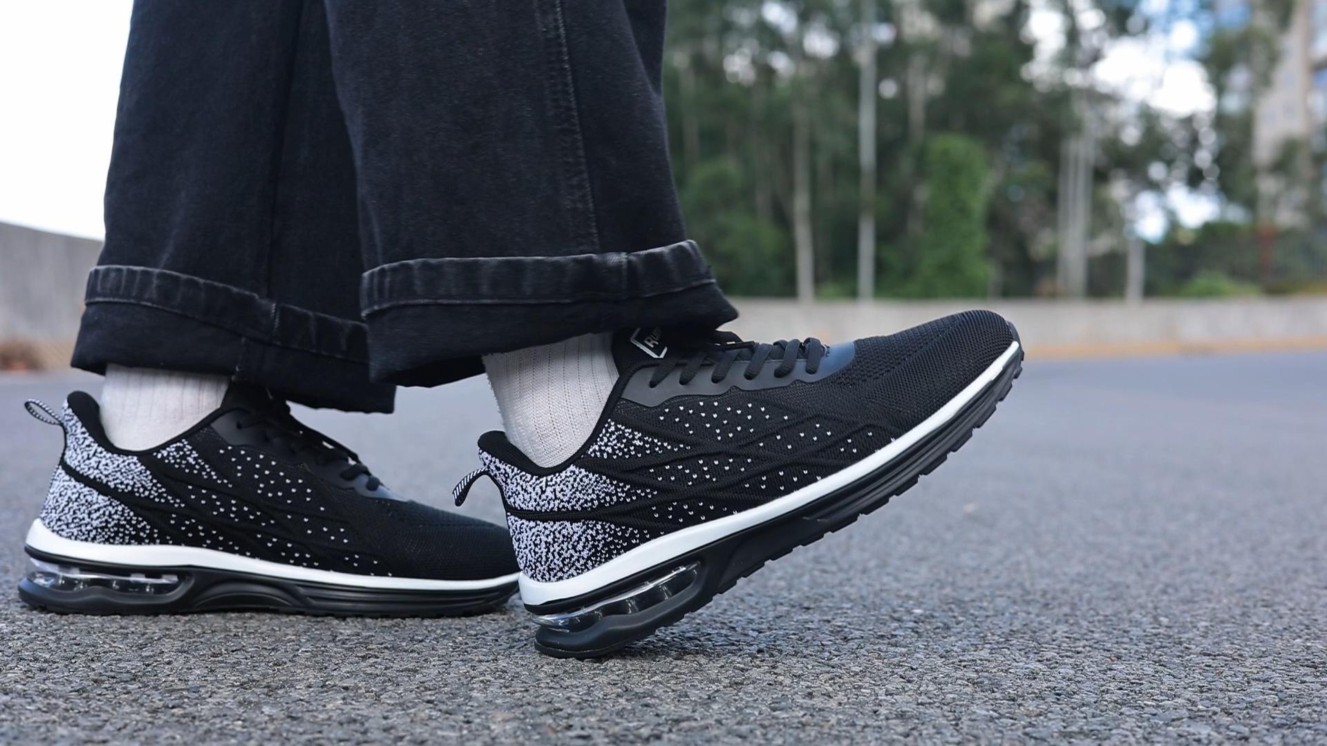 thumbnail video image 2 of BEOAPT Mens Trail Running Shoes with Breathable Air Tennis Sneakers Lightweight Casual Athletic Walking Footwear for Gym Workout Size 9.5, 2 of 10