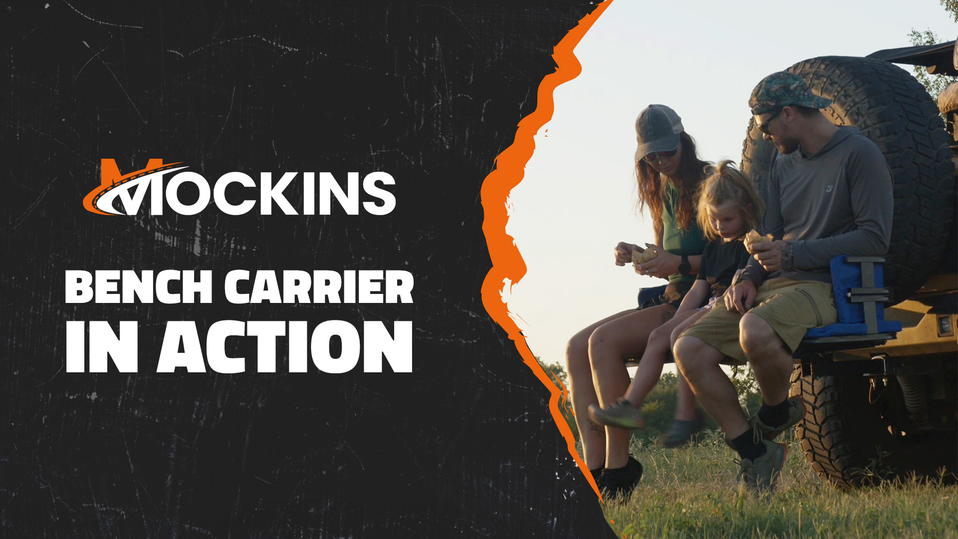 thumbnail video image 2 of Mockins 48"x18"x6" 2-in-1 Tow Hitch Cargo Carrier Bench with 15 Cu.Ft. Cargo Bag, Cushion Set and Hitch Accessories, 2 of 10