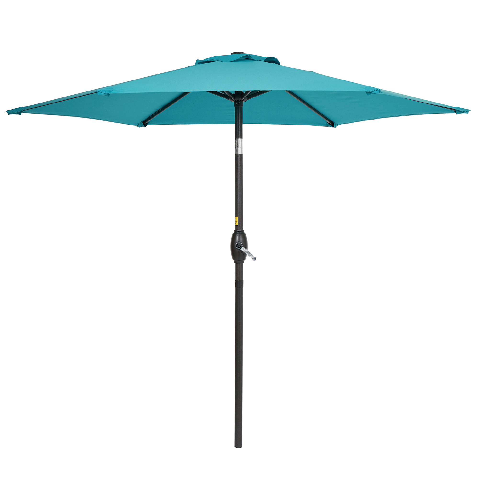 thumbnail video image 2 of ACEGOSES 7.5ft Patio Umbrella, Outside Table Umbrellas With Non-Fading Polyester canopy, Turquoise, 2 of 8