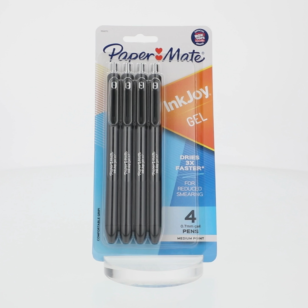 Paper Mate InkJoy Gel Pens, Fine Point, Black, 12 Count - View #2