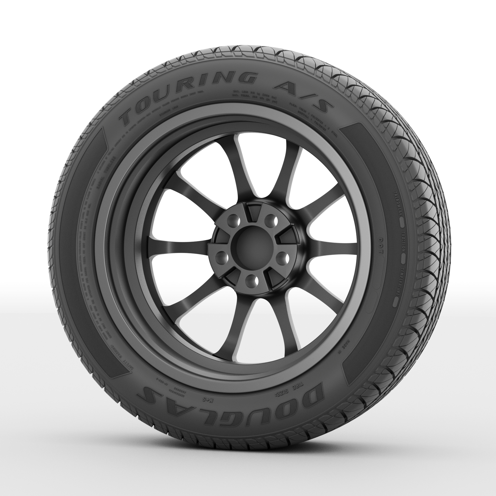 Douglas Touring A/S 195/60R15 88H All-Season Tire - Walmart.com