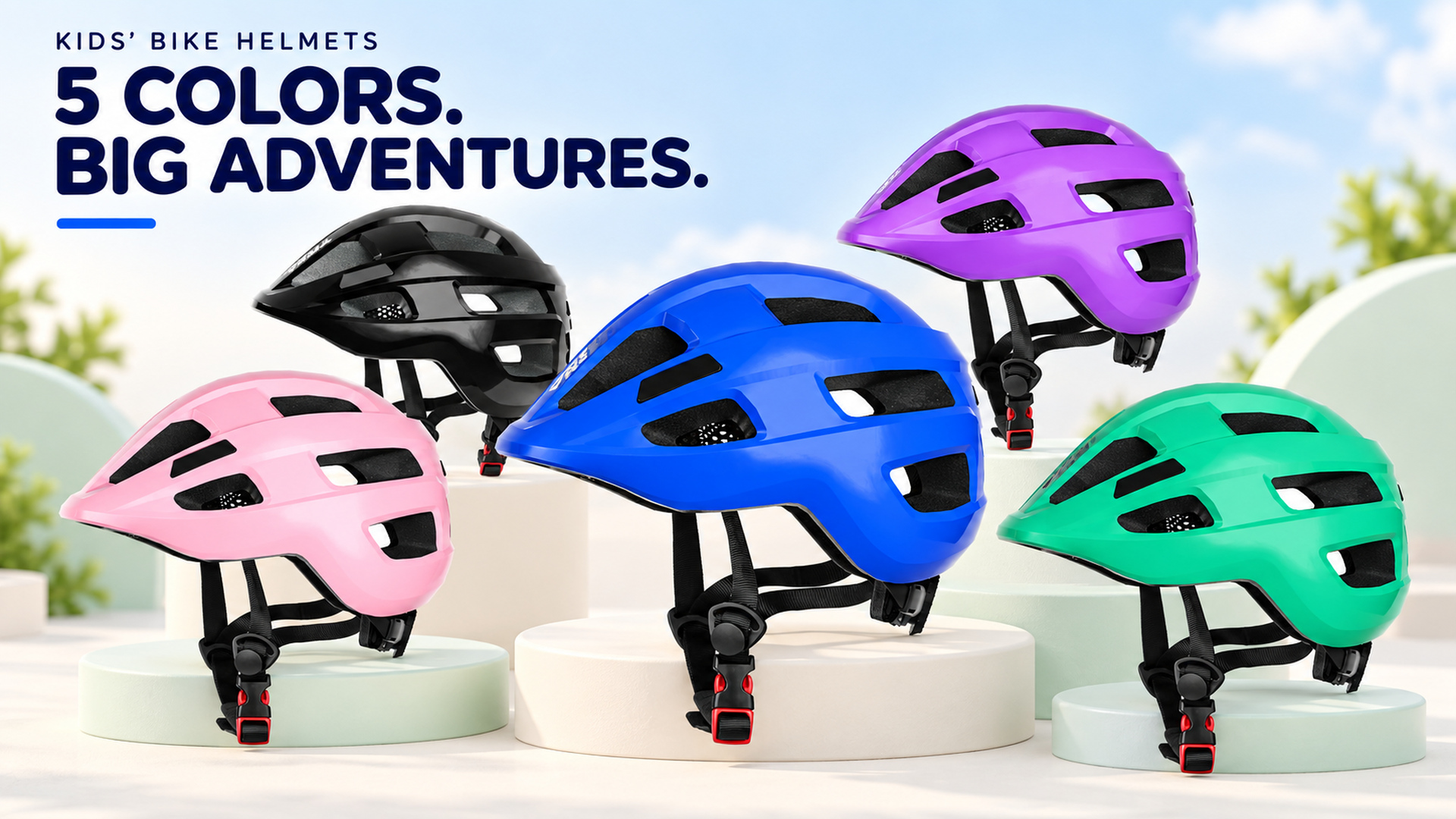 thumbnail video image 2 of KORIMEFA Kids Bike Helmet, Toddler Bicycles Helmets For Boys Girls Toddler 1-8 Years, Multi-Sport Helmet, 2 of 13