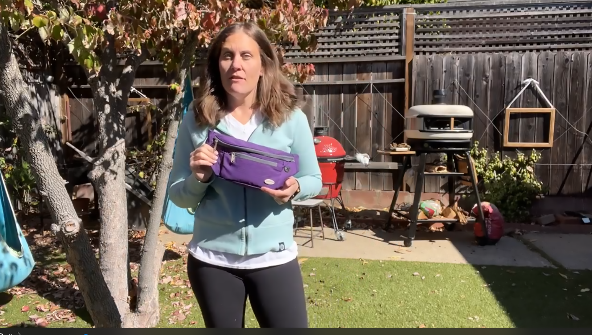 thumbnail video image 2 of Entchin Women's Fanny Pack Crossbody Belt Bag Classic Black with 4 Zipper Pockets Adjustable Strap Lightweight Water Resistant, 2 of 7