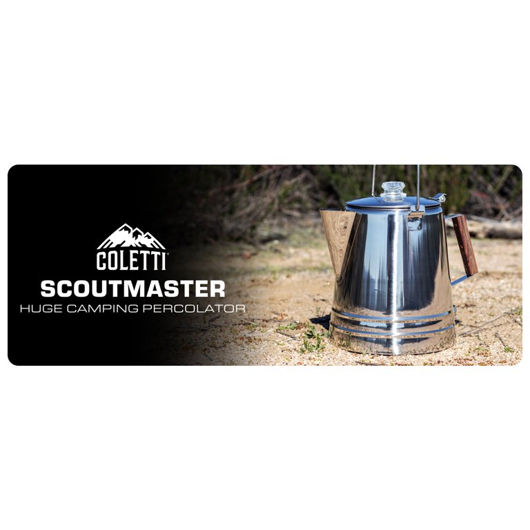 Coletti, Camping Coffee Percolator, 24 Cup, Campfire Stovetop Ready -  Walmart.com