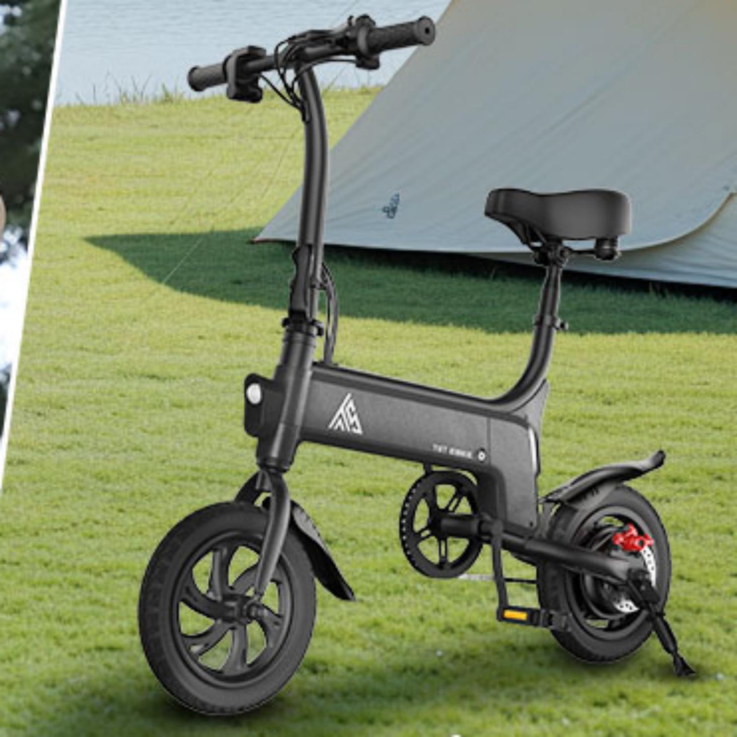 thumbnail video image 2 of Folding Electric Bike for Adults and Teens – 14" E-Bike with 750W Peak Motor, 20 MPH Speed, 20 Mile Range, 36V/7.8Ah Battery, LED Display & App Control – UL2849 Certified Foldable Ebike, 2 of 11