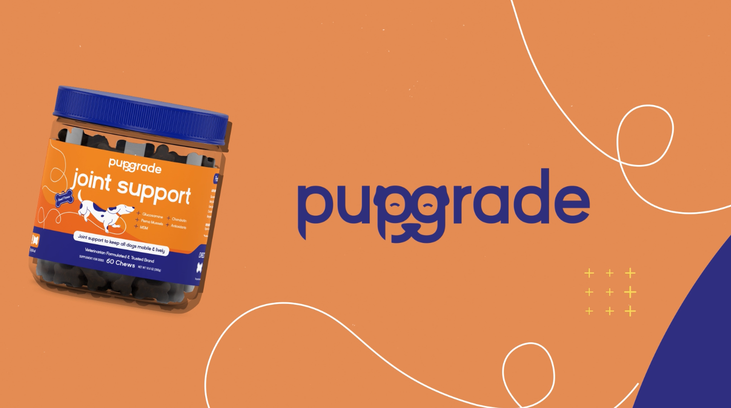 thumbnail video image 2 of PupGrade Joint Support Chews for Dogs with Perna, Glucosamine, Chondroitin, MSM, 60 Count, 2 of 8