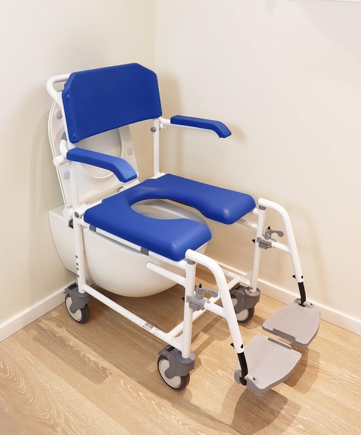 KMINA PRO - Bath Shower Chair with Wheels for Elderly, Handicap