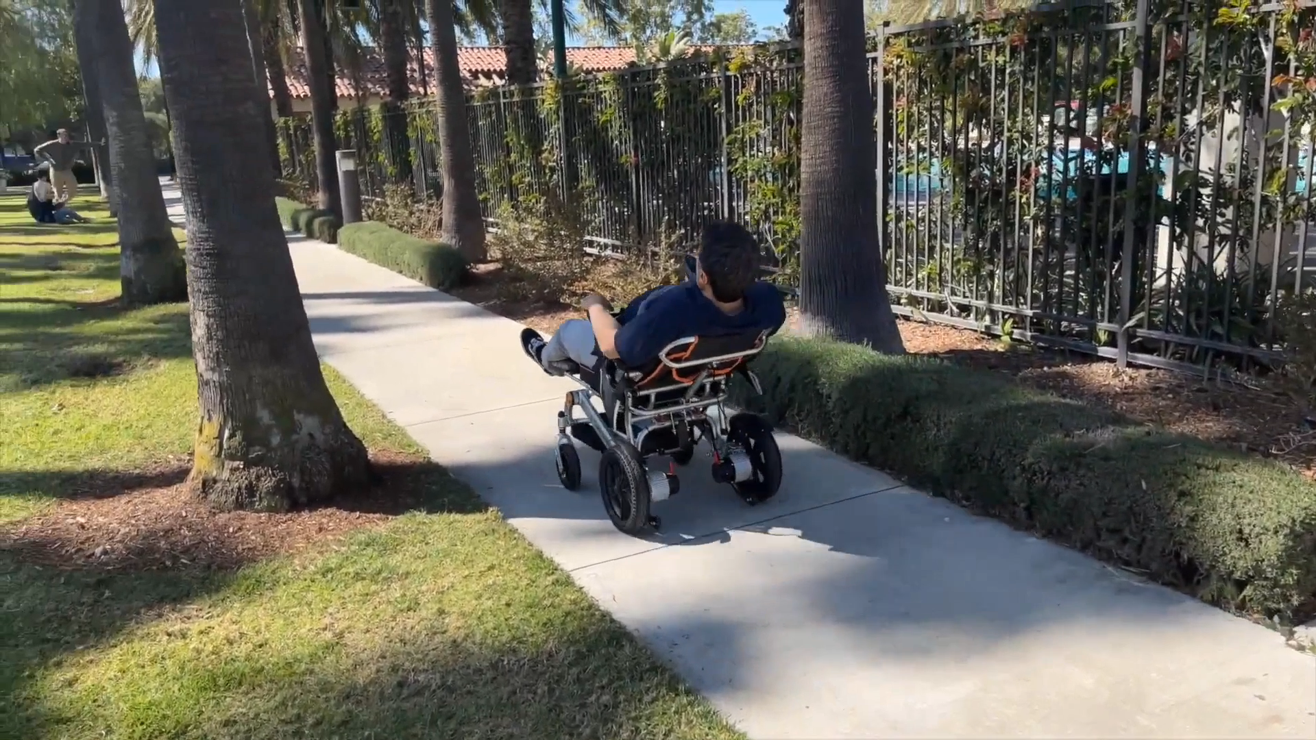 thumbnail video image 2 of Culver Mobility - TIGER - Foldable Lightweight Heavy Duty Electric Wheelchair, 330 lbs. Max Load - 500W - 13 Miles, 2 of 8
