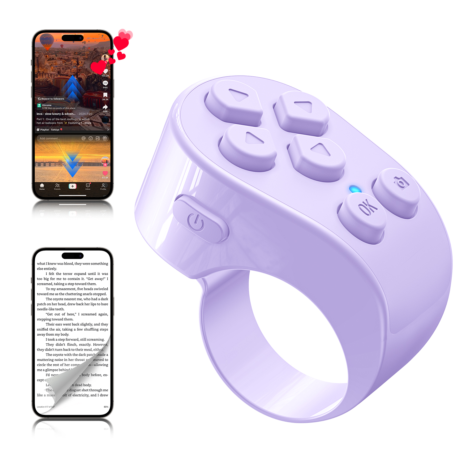 Switch Provider Iphone PUTARE 1 Piece 1 Count Tiktok Scrolling Ring Remote Control, Page ...