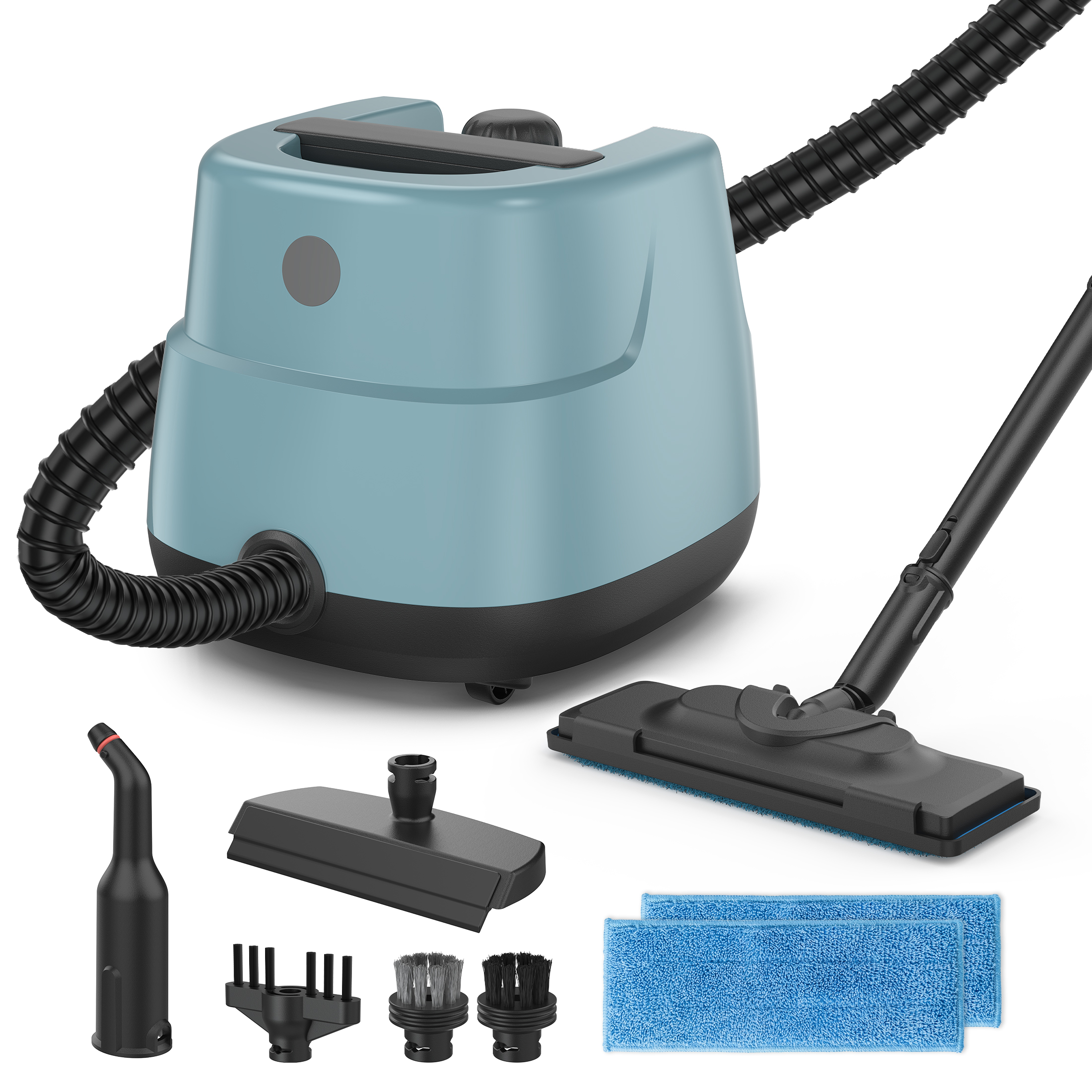 thumbnail video image 2 of Hivroo Steam Cleaner,Multi-Surface Steam for Deep Cleaning Home, Kitchen, Floor, Window, Car Seat, Carpet, Tile, Grout, 2 of 10