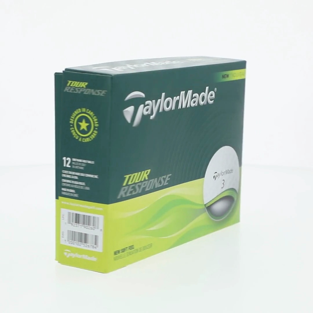 TaylorMade Tour Response Golf Balls 12pk, White, 3-Layer