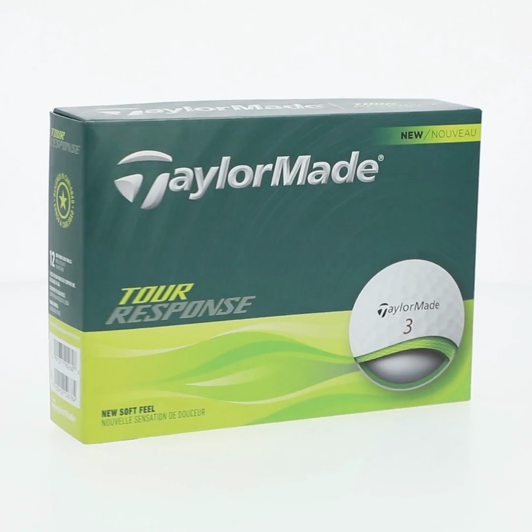 TaylorMade Tour Response Golf Balls 12pk, White, 3-Layer