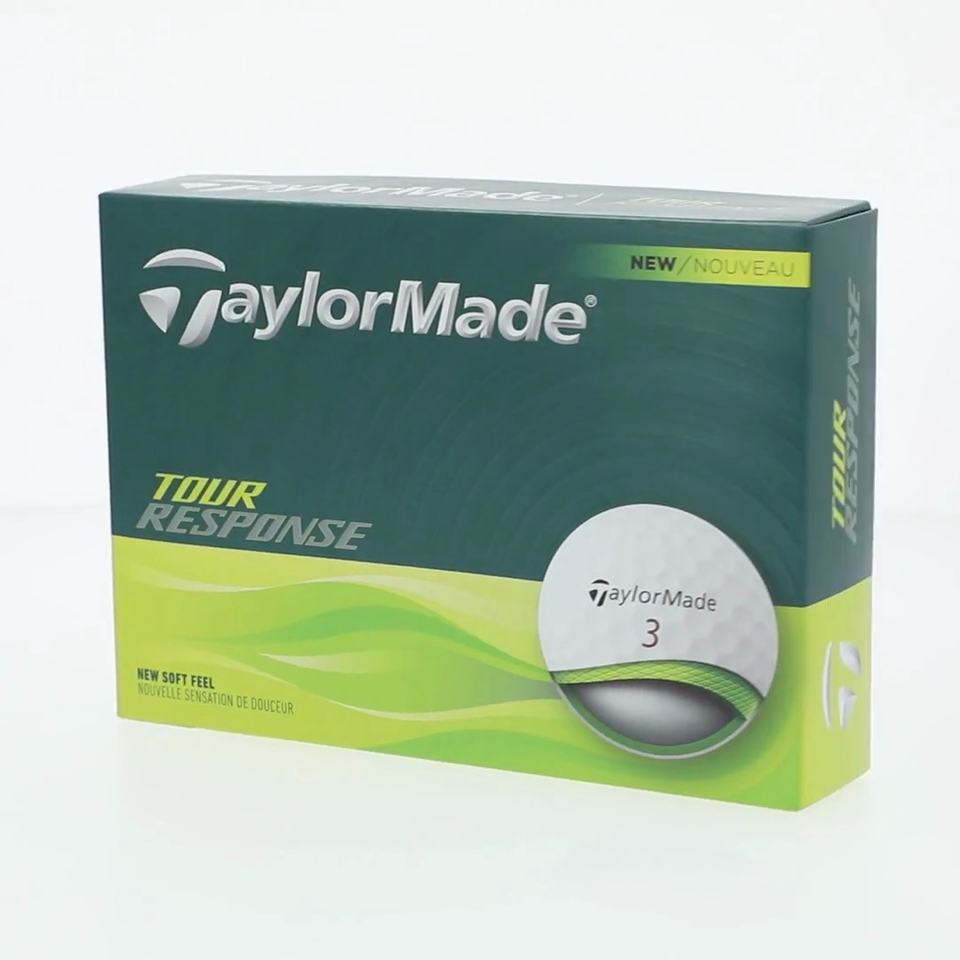 TaylorMade Tour Response Golf Balls 12pk, White, 3-Layer