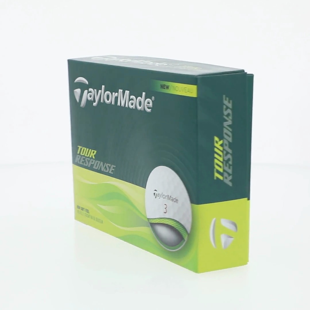 TaylorMade Tour Response Golf Balls 12pk, White, 3-Layer