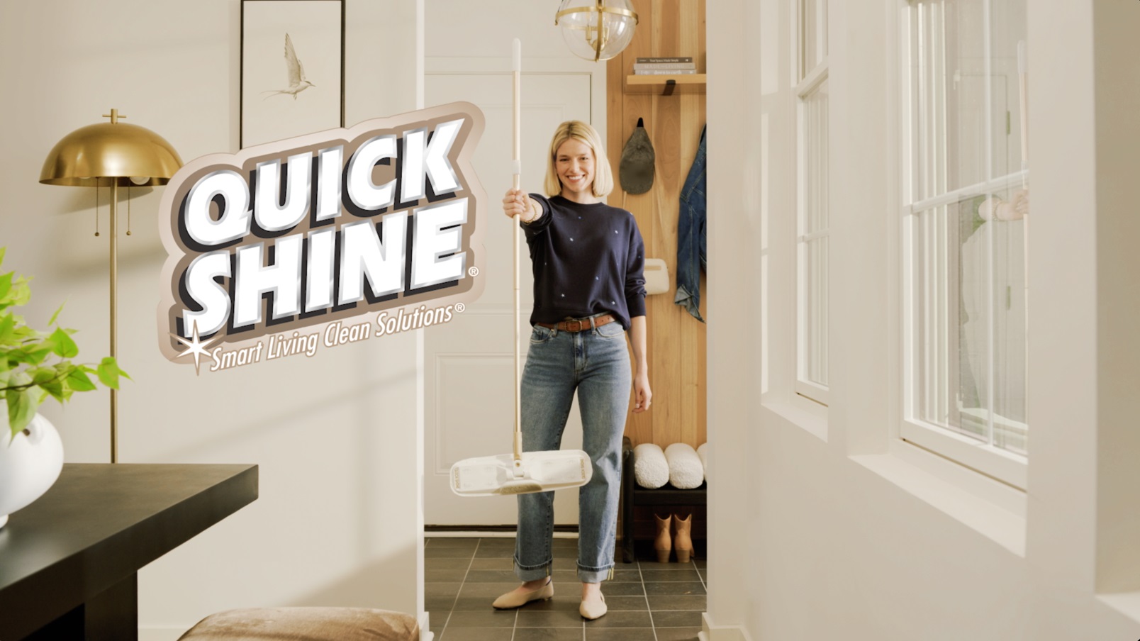 thumbnail video image 2 of Quick Shine Multi-Surface Floor Finish, PFAS-Free Formula, All Purpose Household Floor Polish, 27 fl oz, 2 of 20