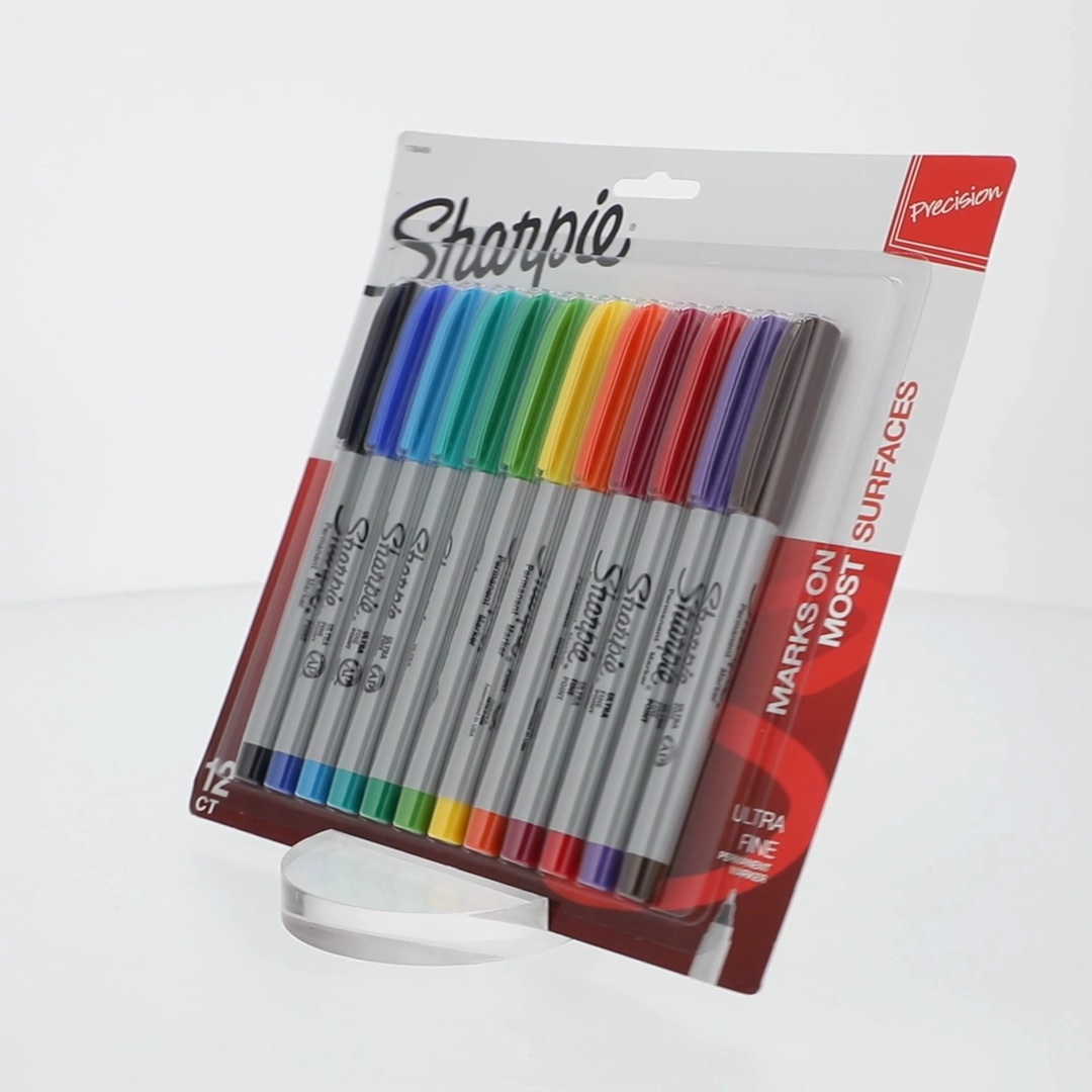 Sharpie Lot De 12 Marqueurs Permanents, Pointe Fine