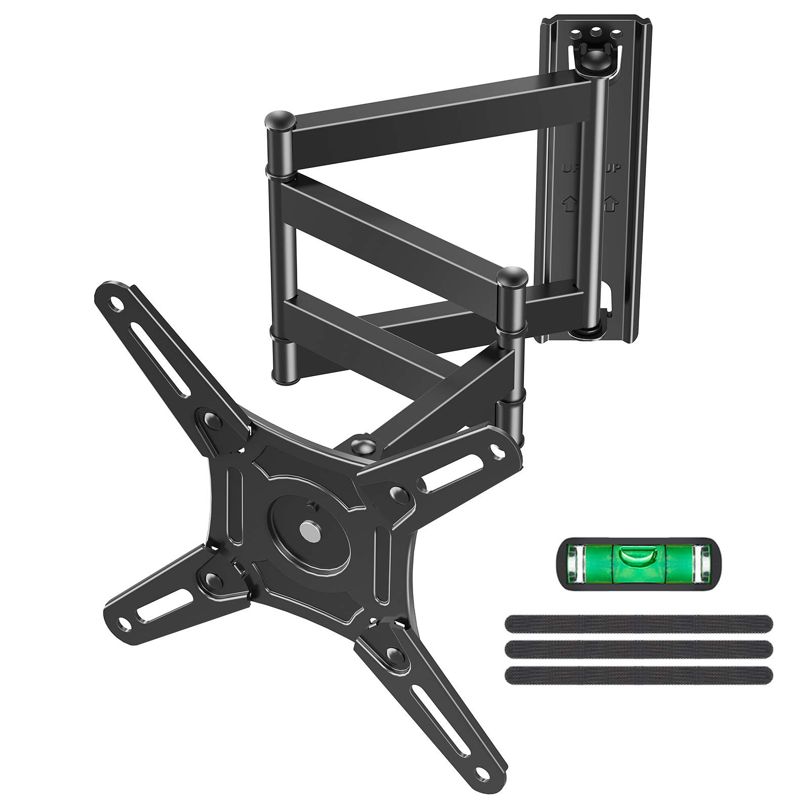 thumbnail video image 2 of HOMOUNT Full Motion Long Arm TV Wall Mount for Most 14-42 inch TVs, Swivel Tilt Extension Rotation TV Mount, Max VESA 200x200mm, up to 44 lbs, 2 of 10