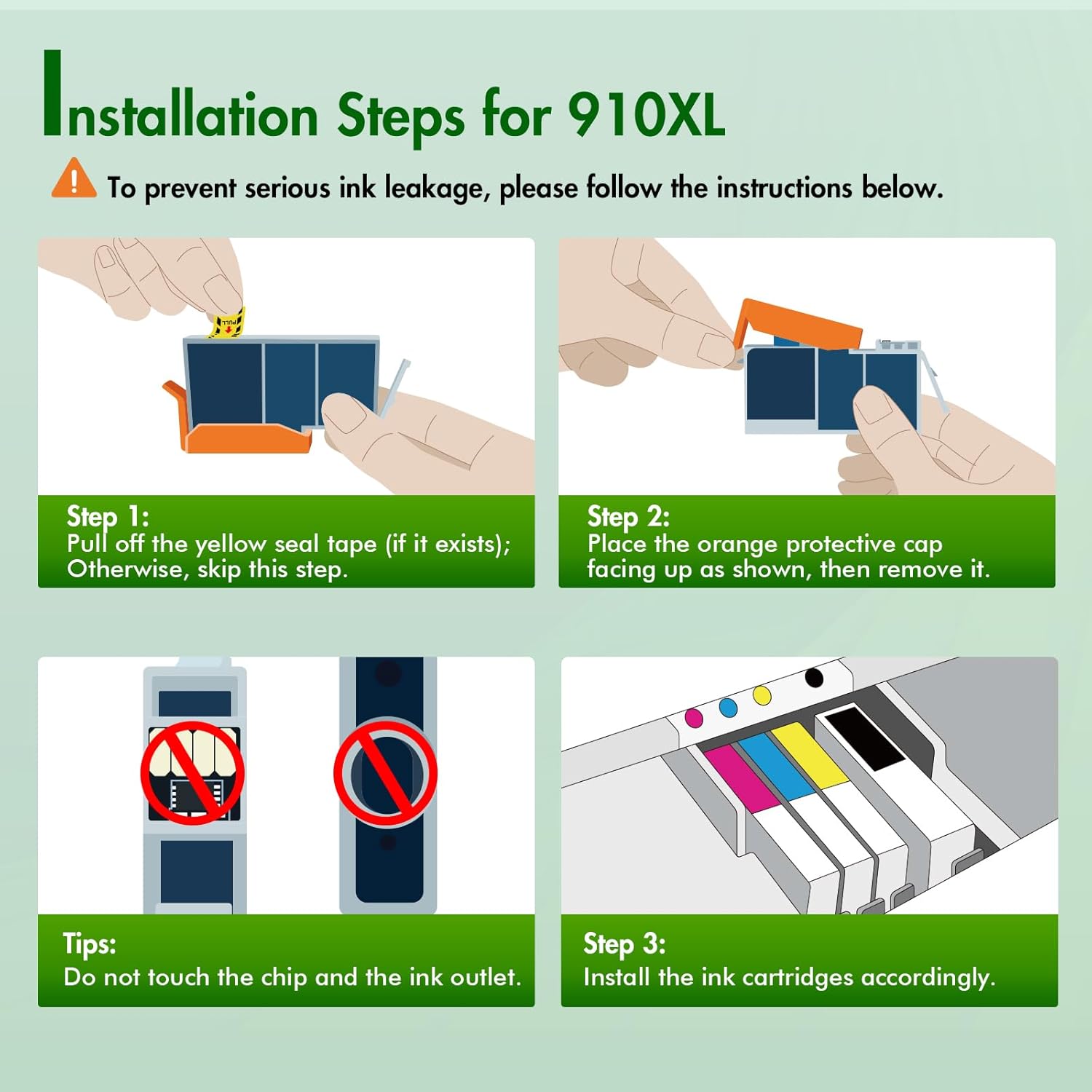 thumbnail video image 2 of 910XL Ink Cartridge Compatible for HP 910XL 910 High Capactiy for HP OfficeJet Pro 8020 8024 8025 8028 8035 OfficeJet 8022 8010 8012 8014 8015 8018 Printer (Black, 1-Pack), 2 of 7