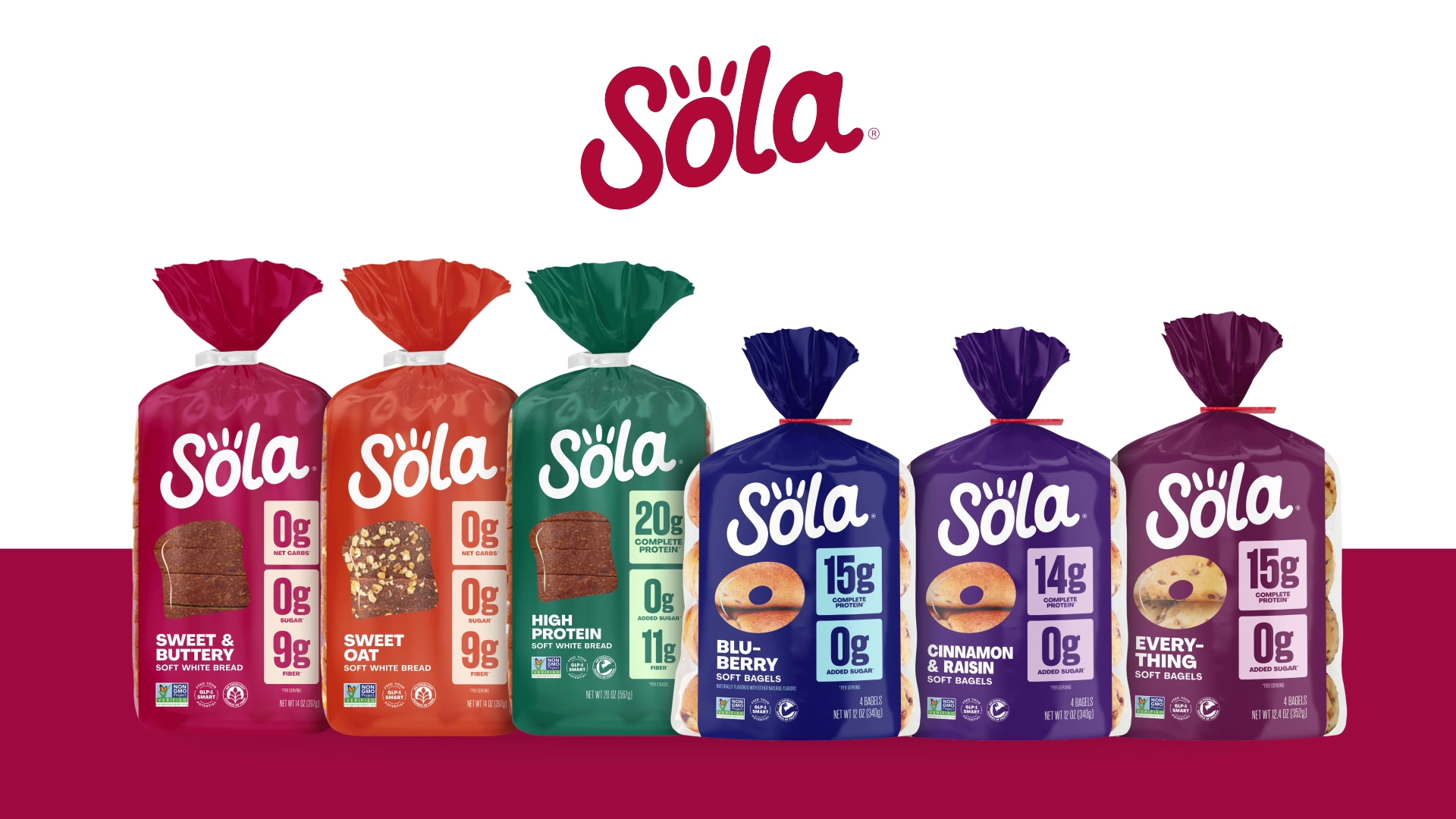 thumbnail video image 2 of Sola Deliciously Seeded Bread, 0g Net Carb White Bread, Non-GMO, 14oz Loaf, 2 of 15