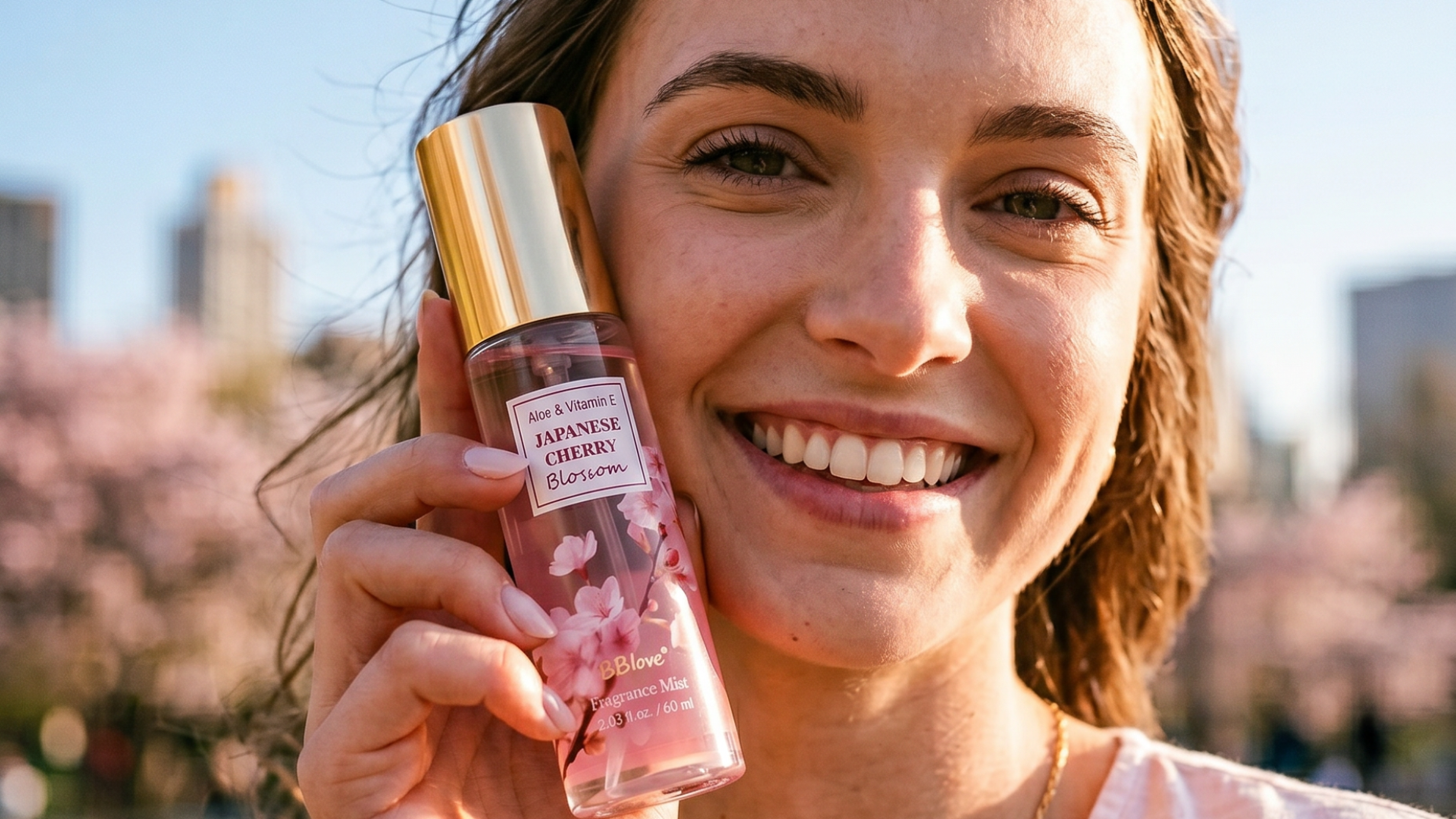 thumbnail video image 2 of Body Mist Set for Women - Japanese Cherry Blossom Scent Bath & Body Care, Body Spray 3 Pack (Travel Size 2.03 fl oz Each) – Floral Fragrance Gift Set, 2 of 10
