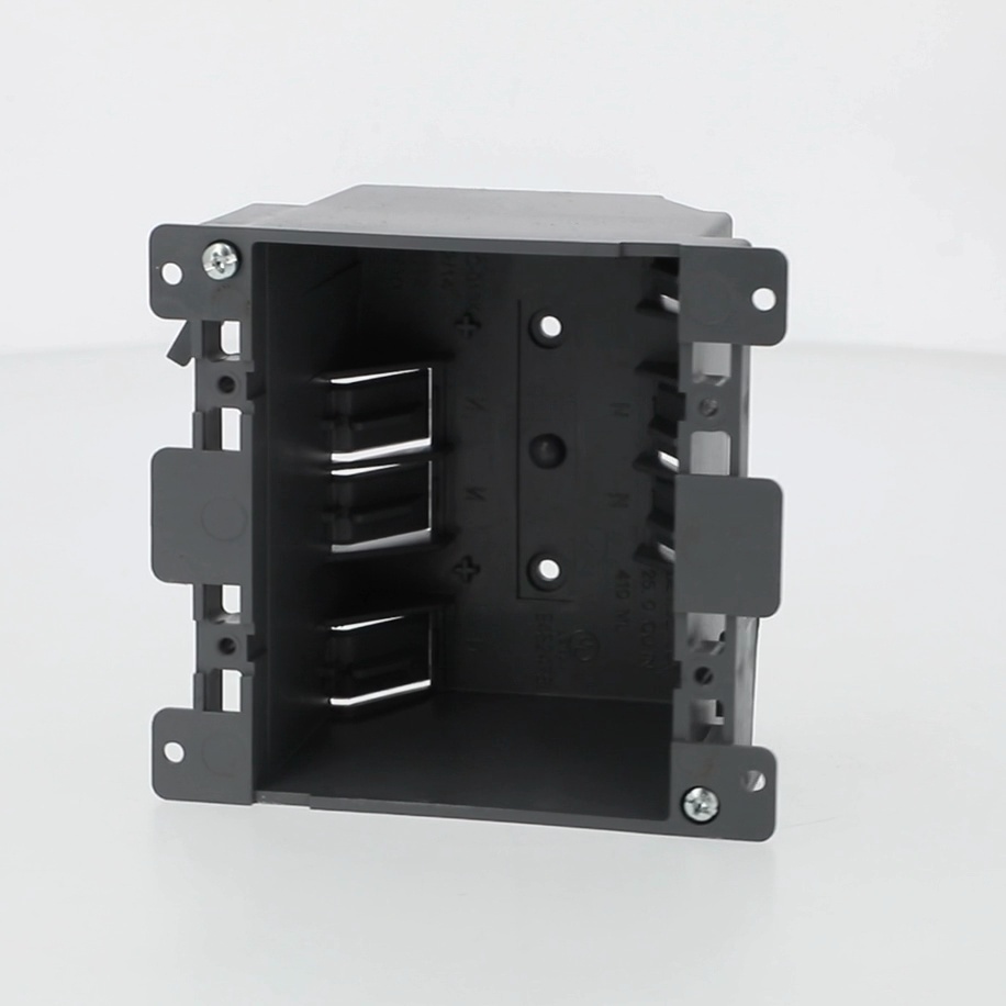 Hyper Tough 2 Gang Plastic Electrical Box for Switch and Outlet