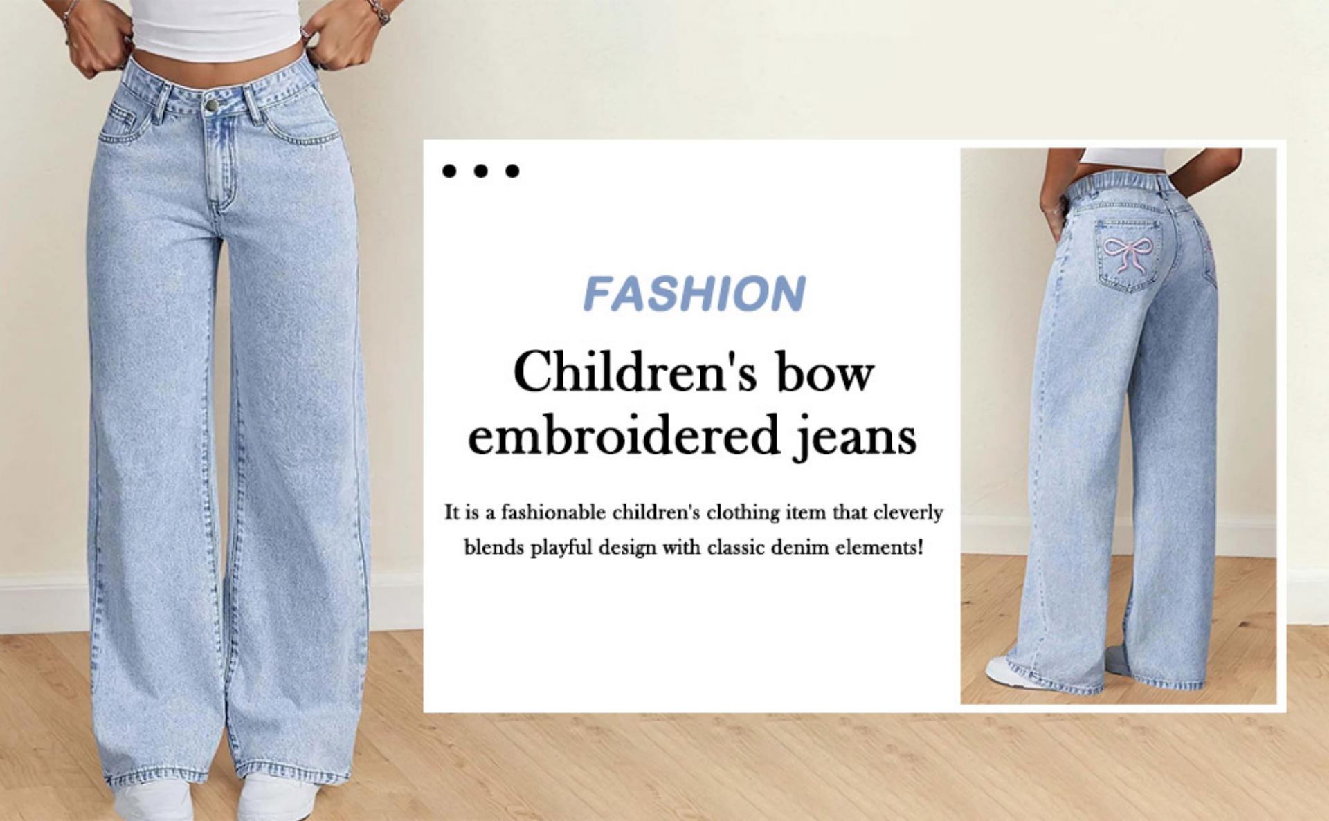 thumbnail video image 2 of JLMSPLWG Teen Girls Baggy Jeans Tween Girl Wide Leg Denim Pants Girl's High Waisted Bootcut Jean Solid Color Casual Soft Cute Pantalones with Pockets Girl's Clothes, 2 of 8
